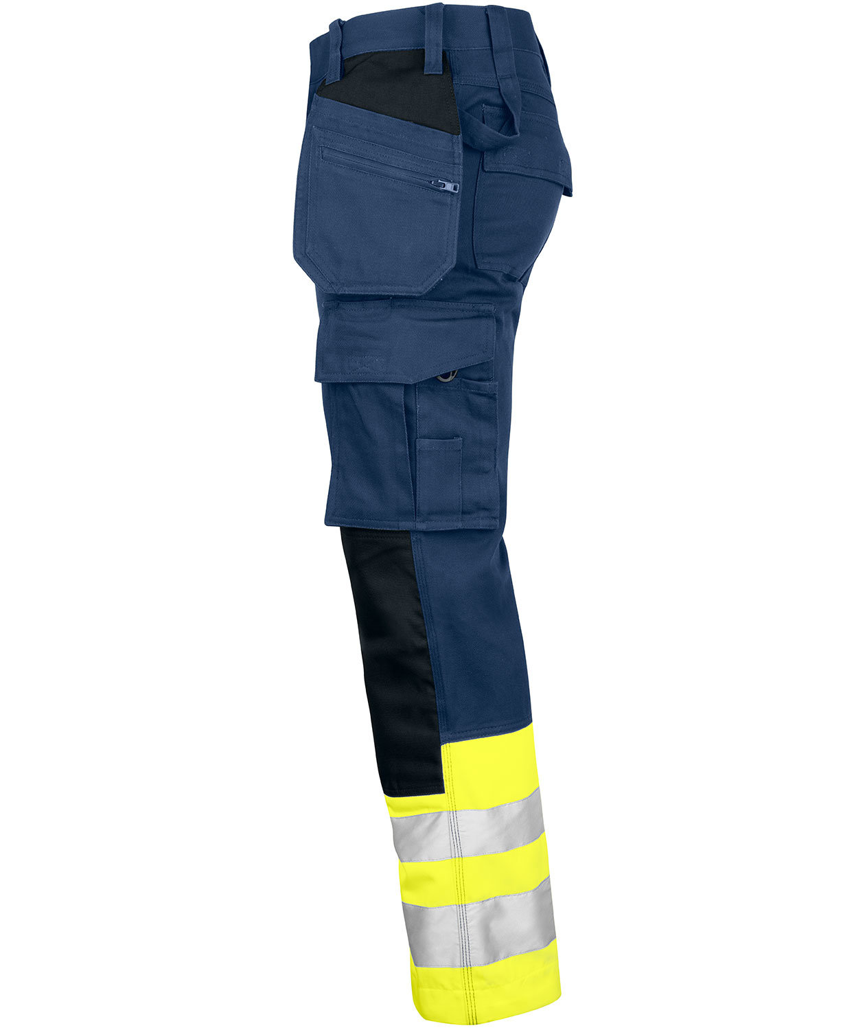 ProJob Handwerkerhose 6530, Marine/Hi-Vis gelb, large image number 2