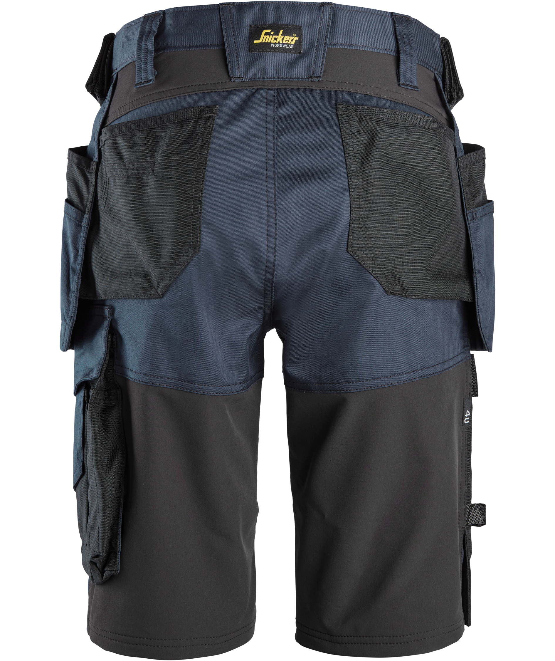 Snickers AllroundWork dame h&aring;ndverkershorts 6147, Navy/Svart