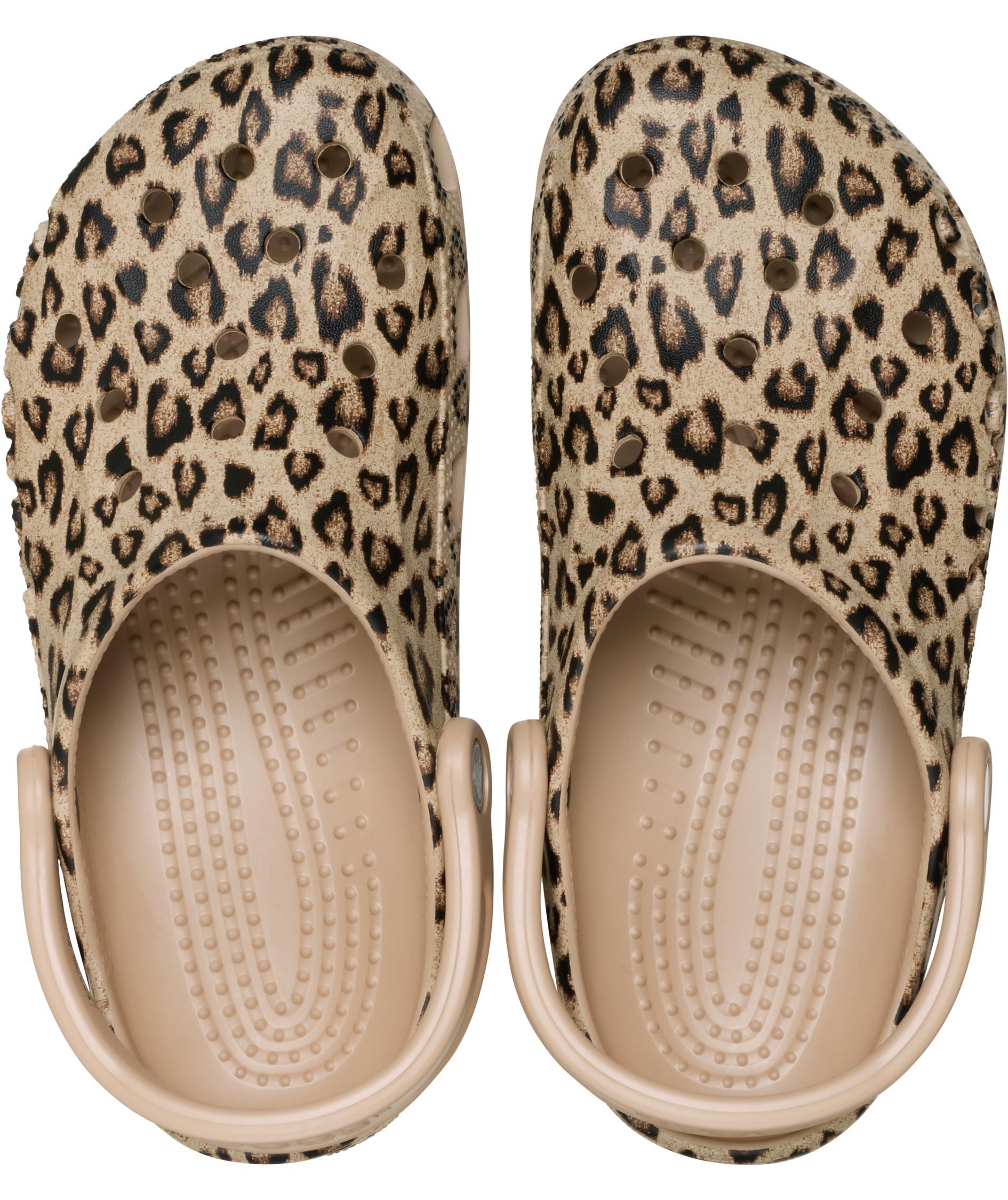 Crocs Baya Clog, Gold/Leopard