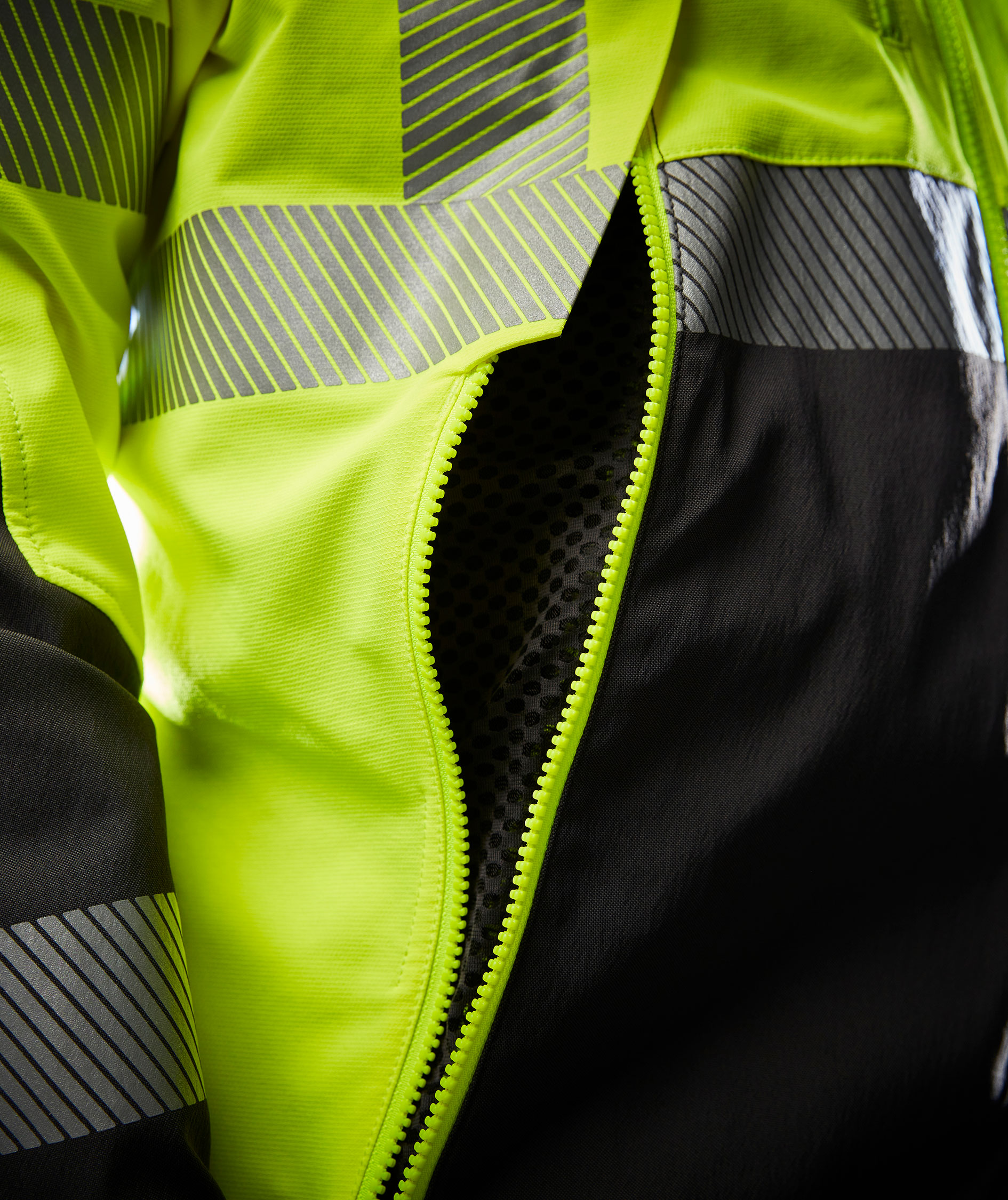 Helly Hansen ICU BRZ arbetsjacka full stretch, Varsel Gul/Ebony, large image number 10