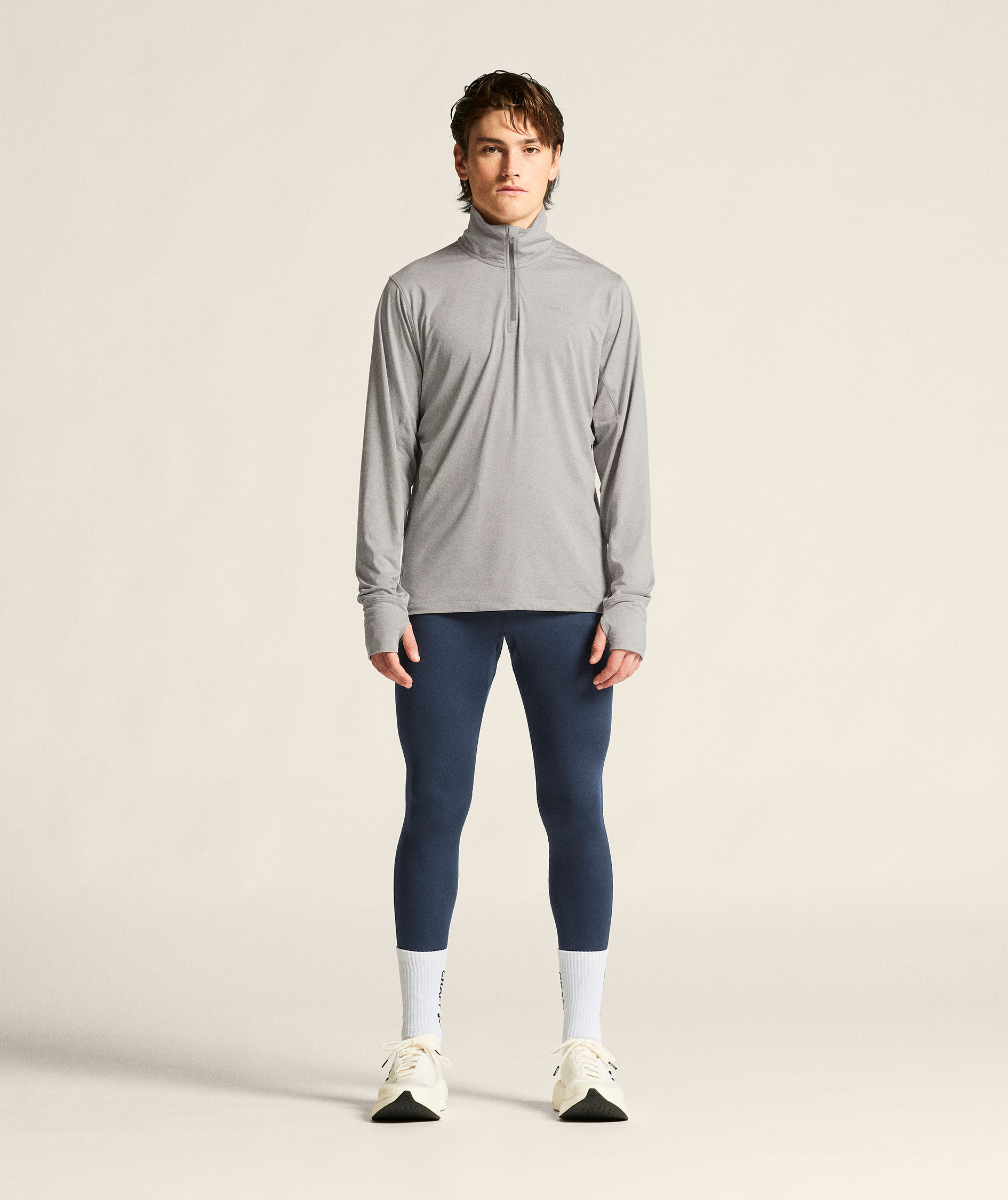 Craft Flow half zip baselayer sweater, Grey melange, large image number 6