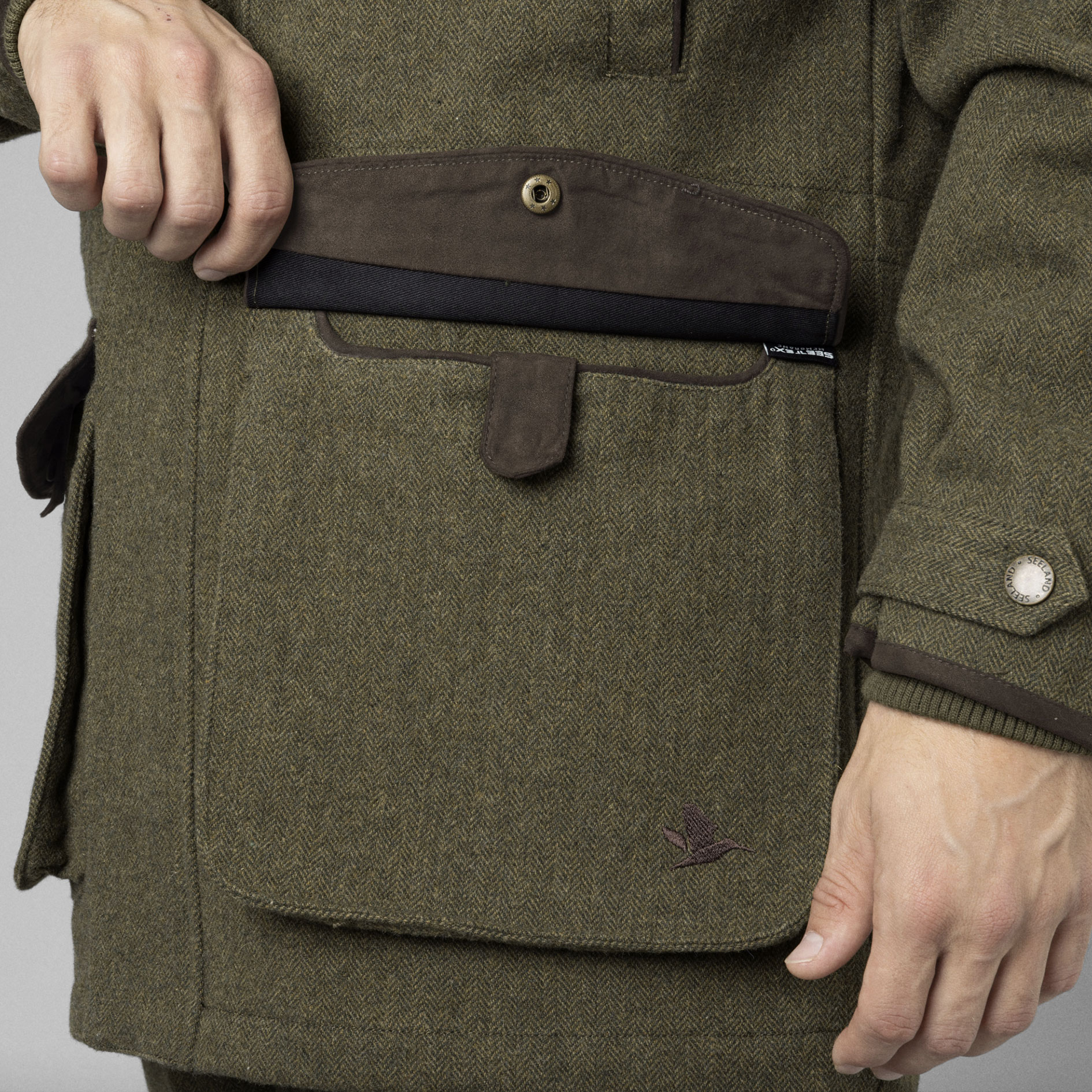 Seeland Hillside parka with wool, Moss green, large image number 5