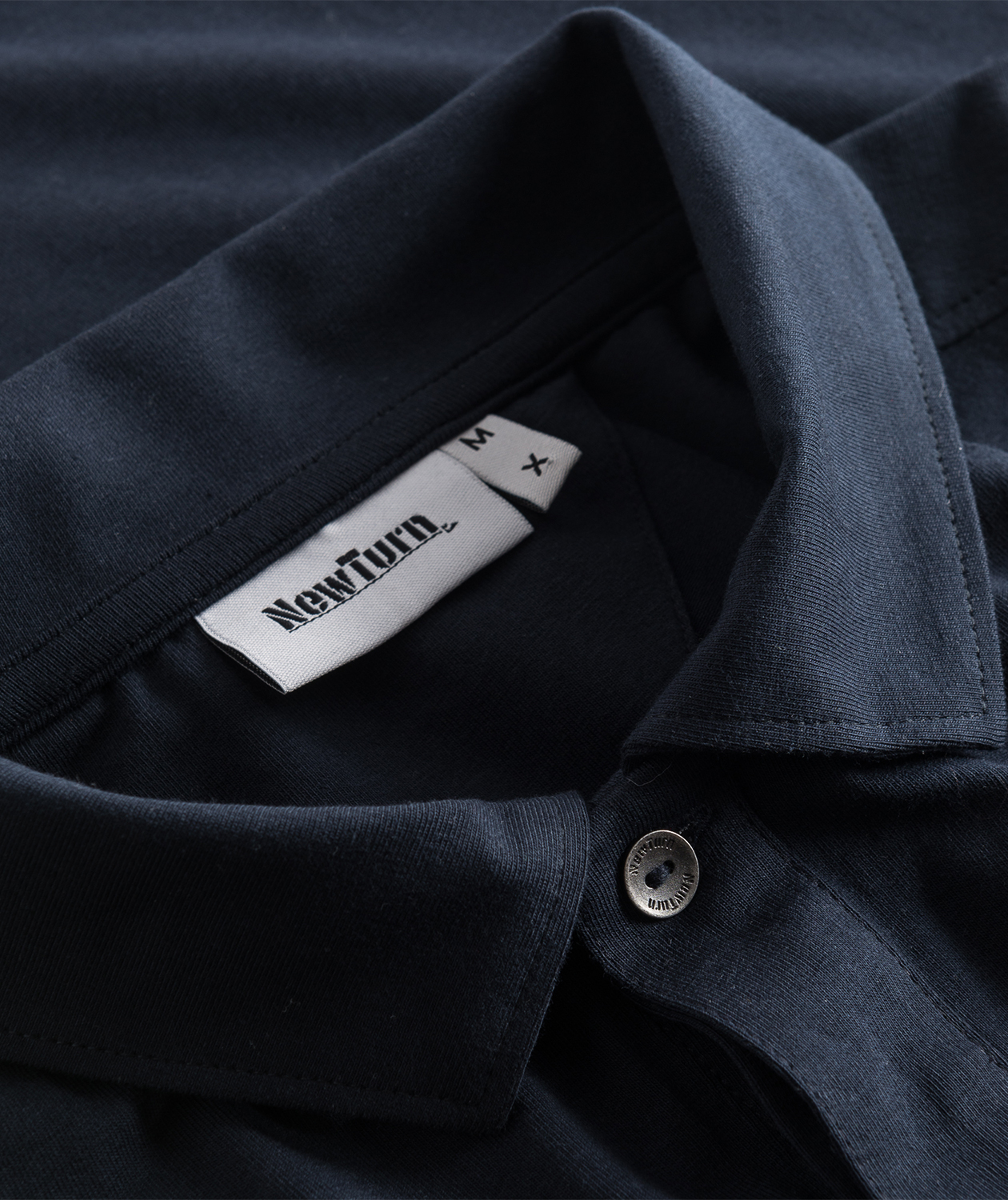 NewTurn Luxury Stretch Poloshirt, Navy, large image number 3