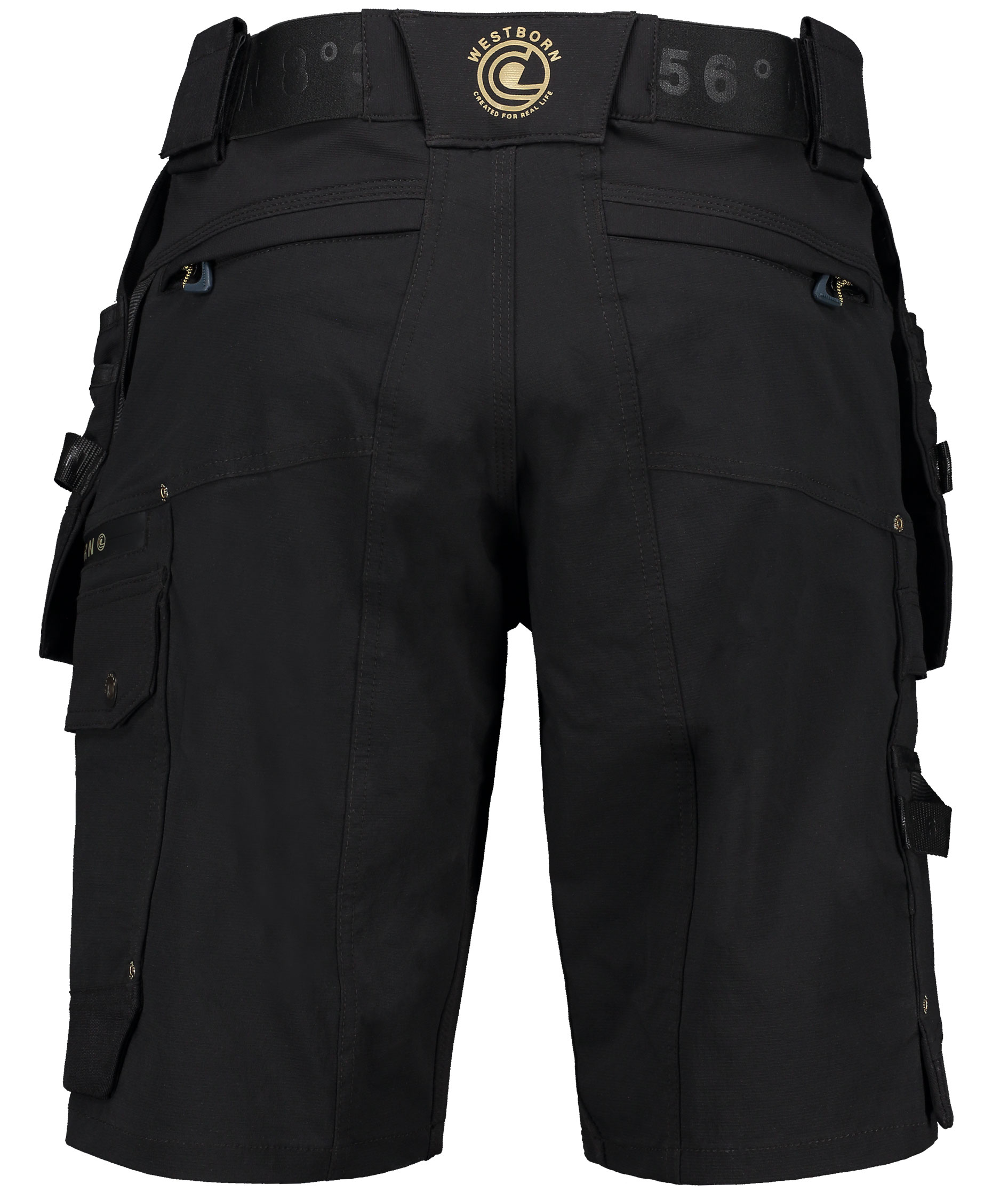 Westborn h&aring;ndv&aelig;rkershorts full stretch, Black, large image number 2