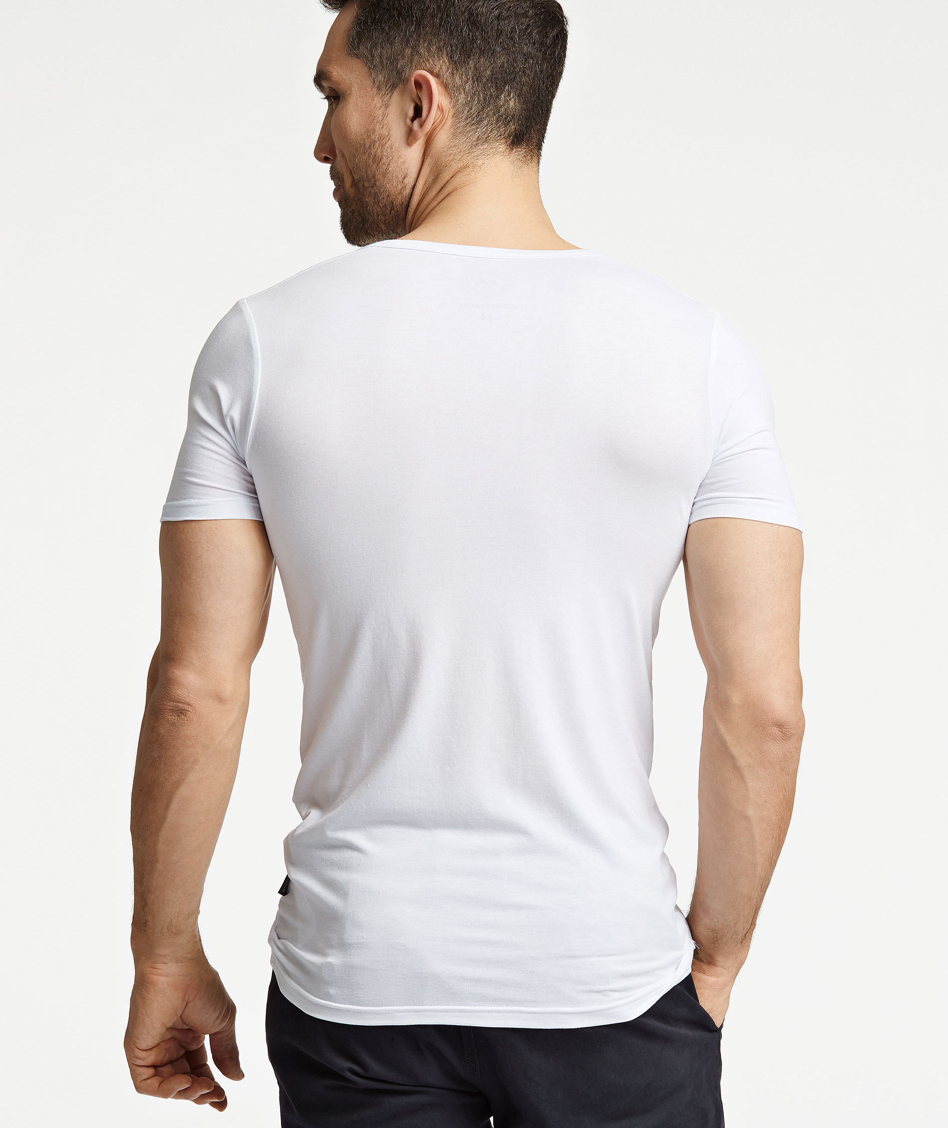 Lindbergh Basic 2er-Pack T-Shirt, Wei&szlig;, large image number 5