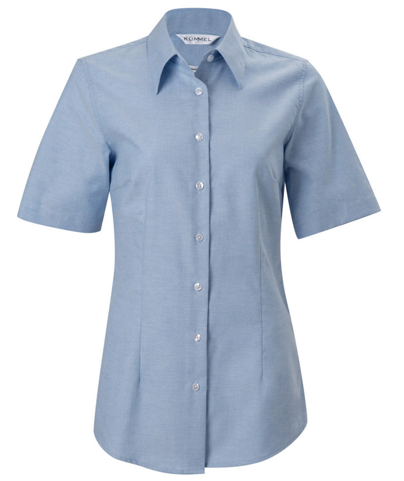 K&uuml;mmel Sigorney Oxford kort&auml;rmad skjorta dam, Ljus Bl&aring;
