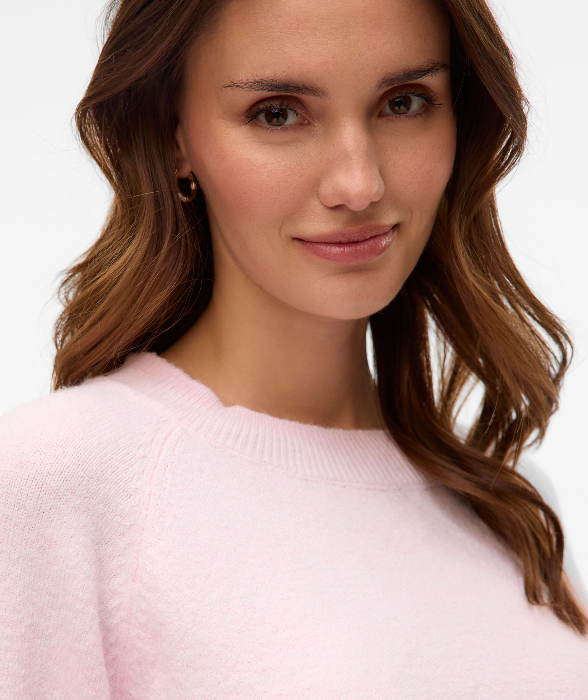 Vero Moda VMDOFFY dame strikket genser, Pink A Boo Melange, large image number 3