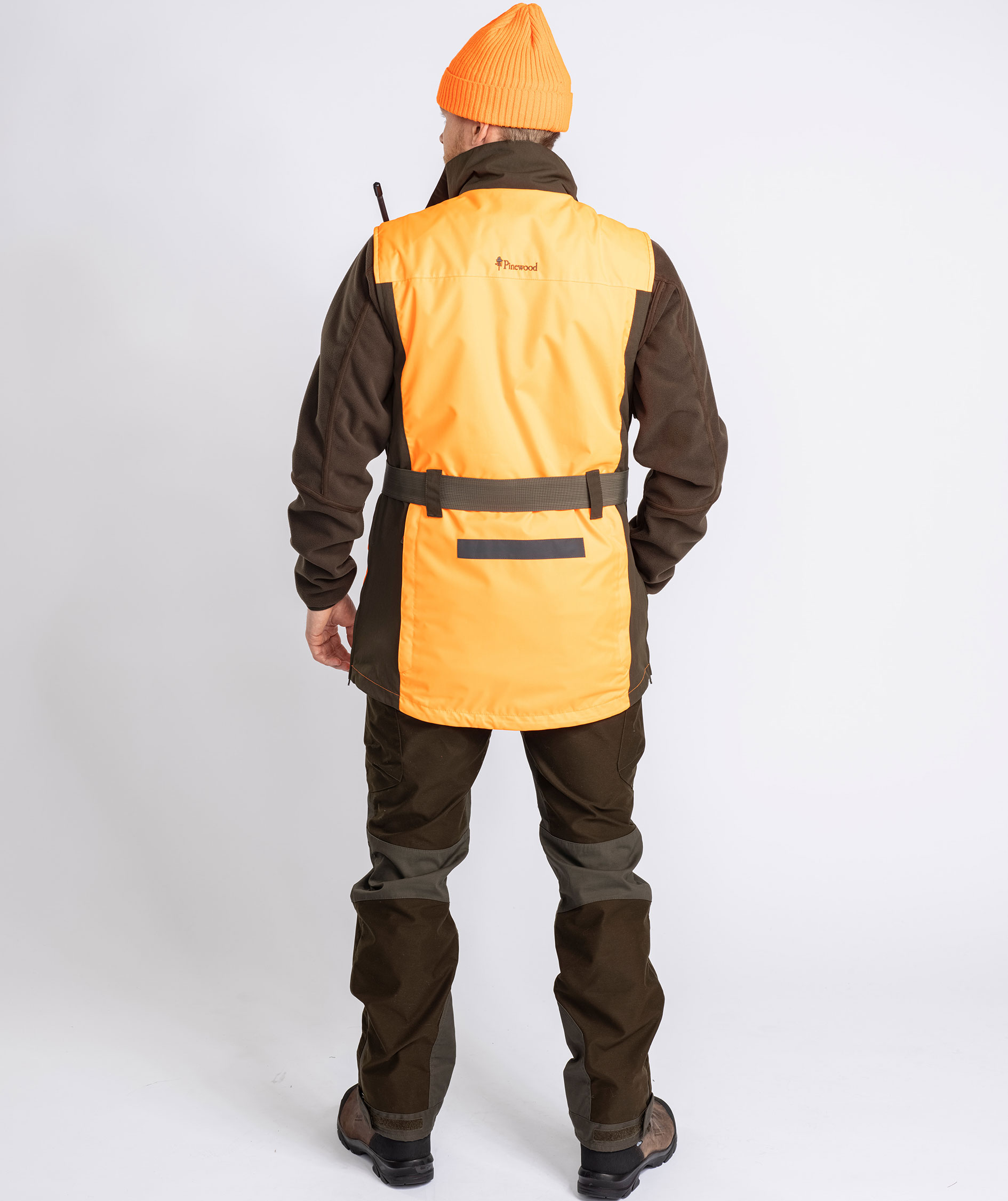 Pinewood Furudal Doghandler vest, Orange/Moss Green, large image number 12