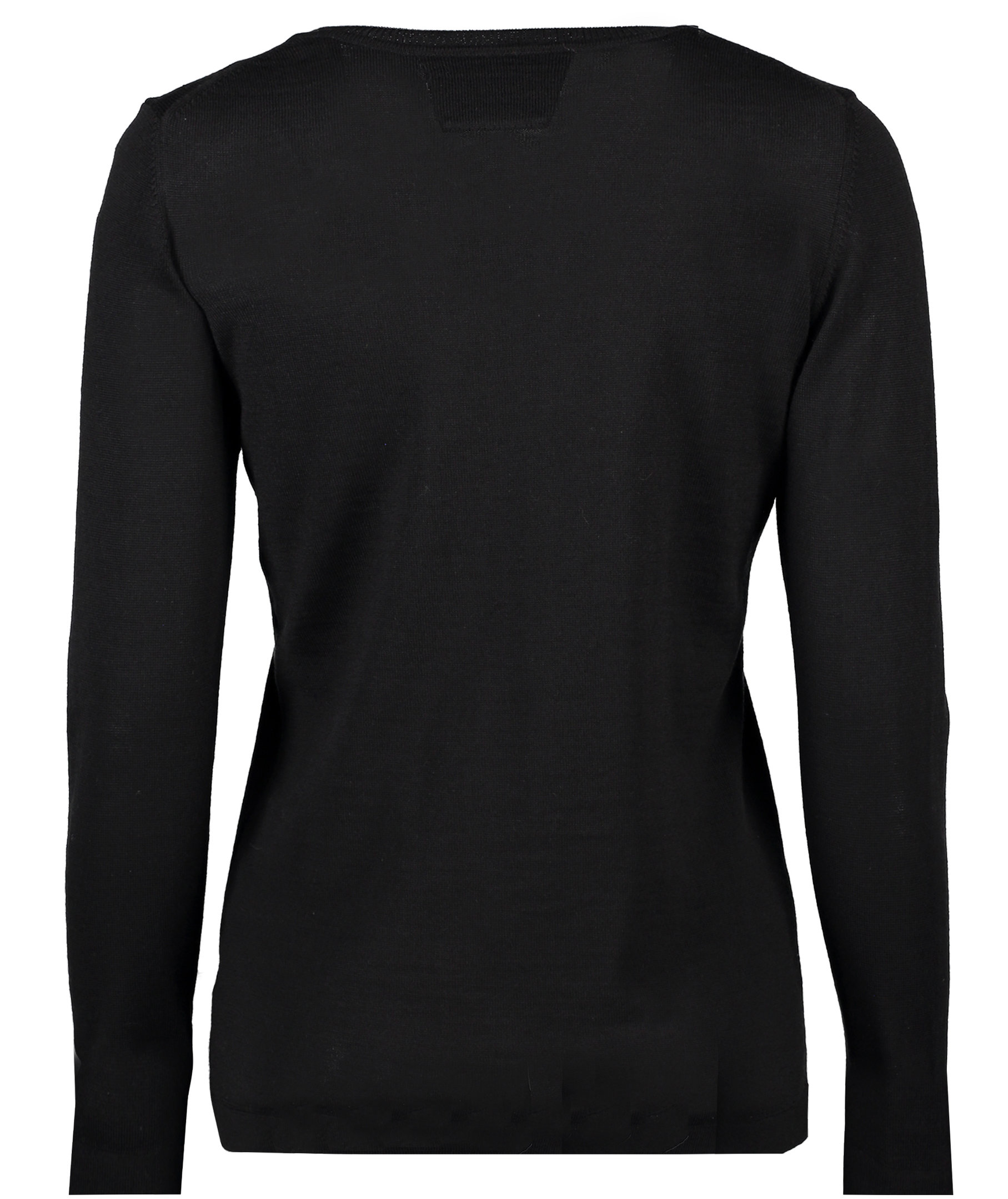 Seven Seas women's knitted pullover with merino wool, Black