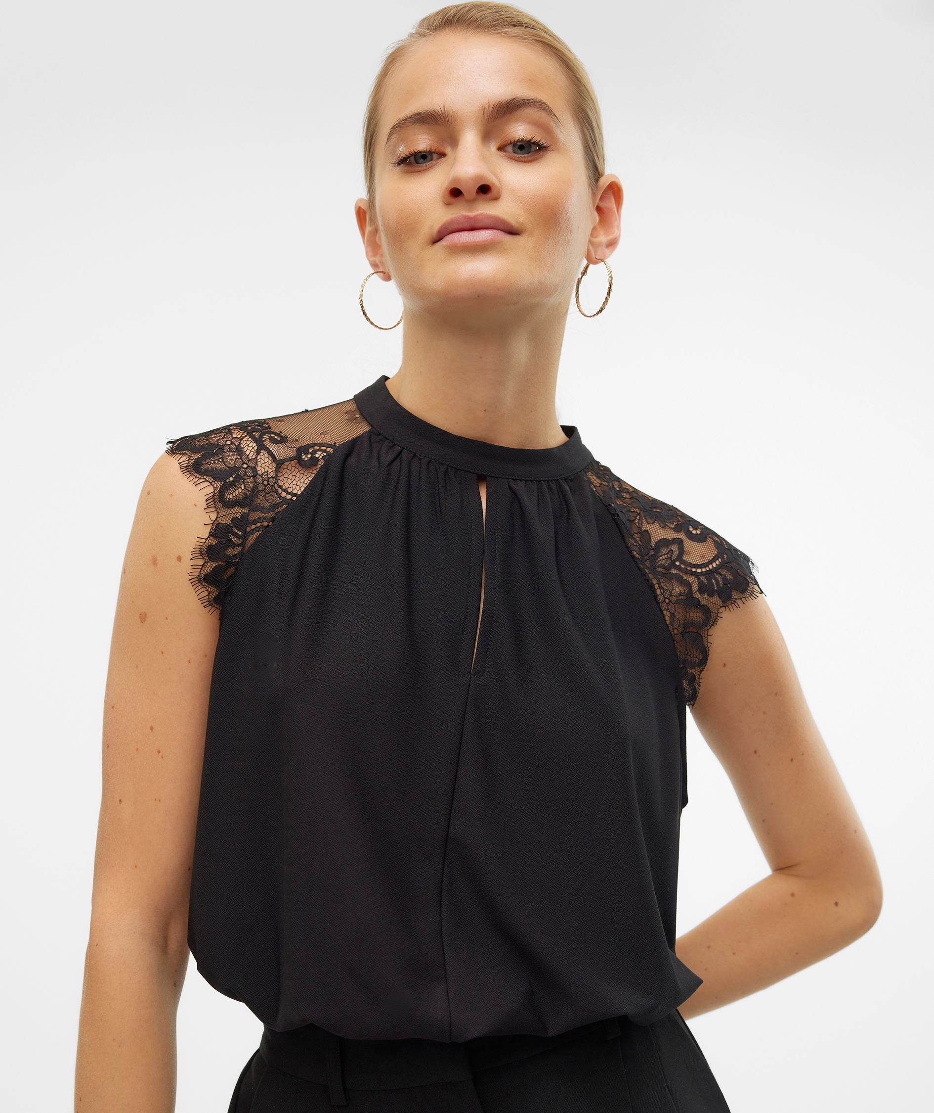 Vero Moda VMMILLA blus dam, Black, large image number 4