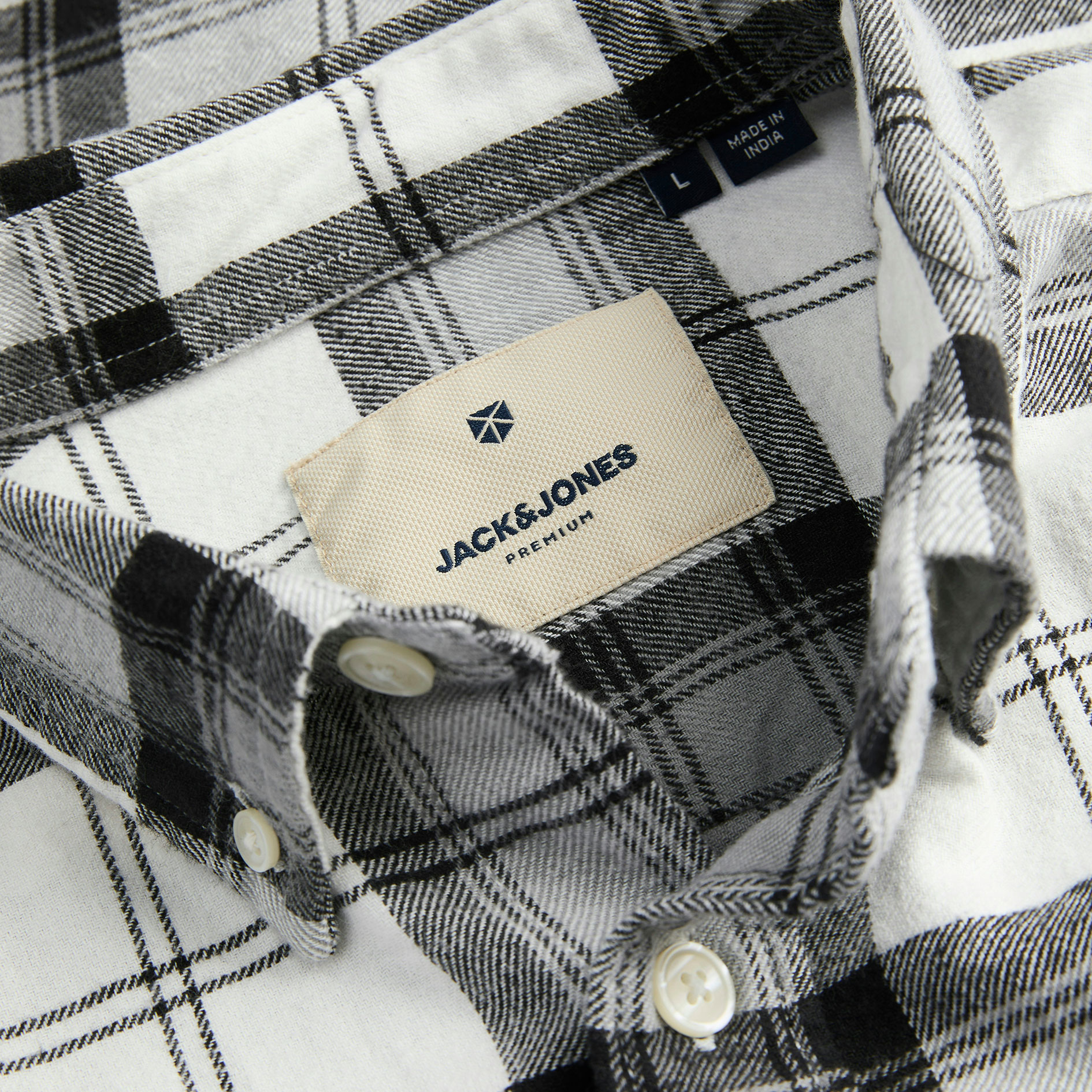 Jack & Jones Premium JPRBLUBROOK CHECK skjorte, Black, large image number 4