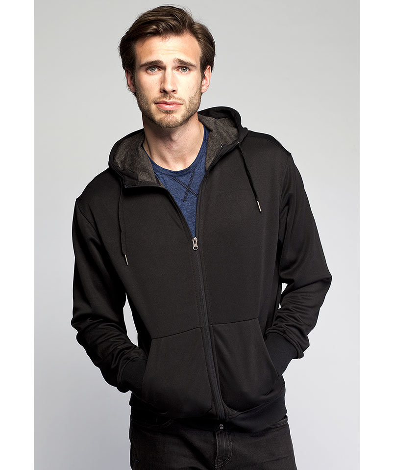 IK hettegenser med glidel&aring;s, Black, large image number 2