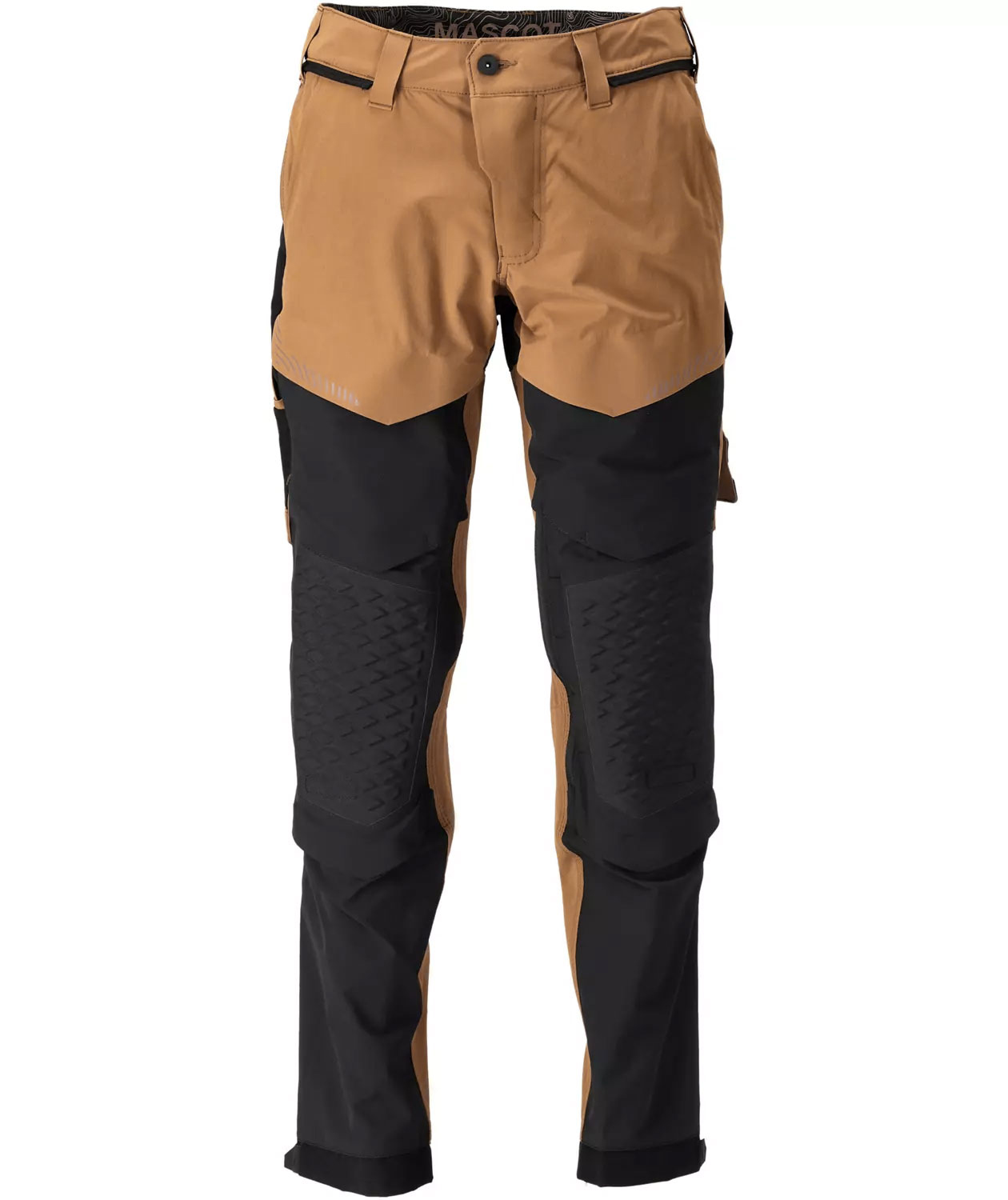 Mascot Customized arbejdsbukser full stretch, N&oslash;ddebrun/Sort, N&oslash;ddebrun/Sort, swatch