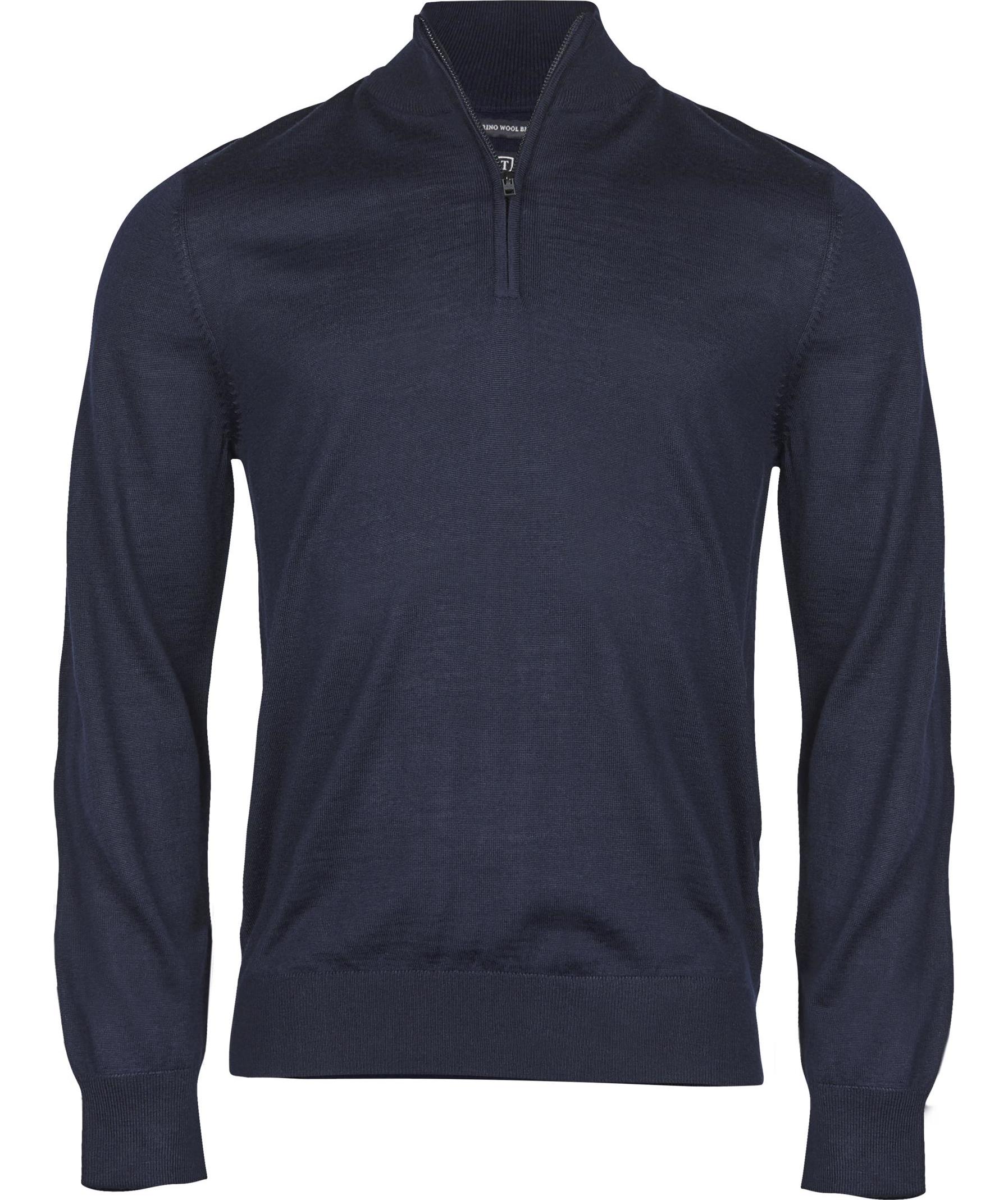 Tee Jays Half-zip Sweatshirt, Navy, Navy, swatch