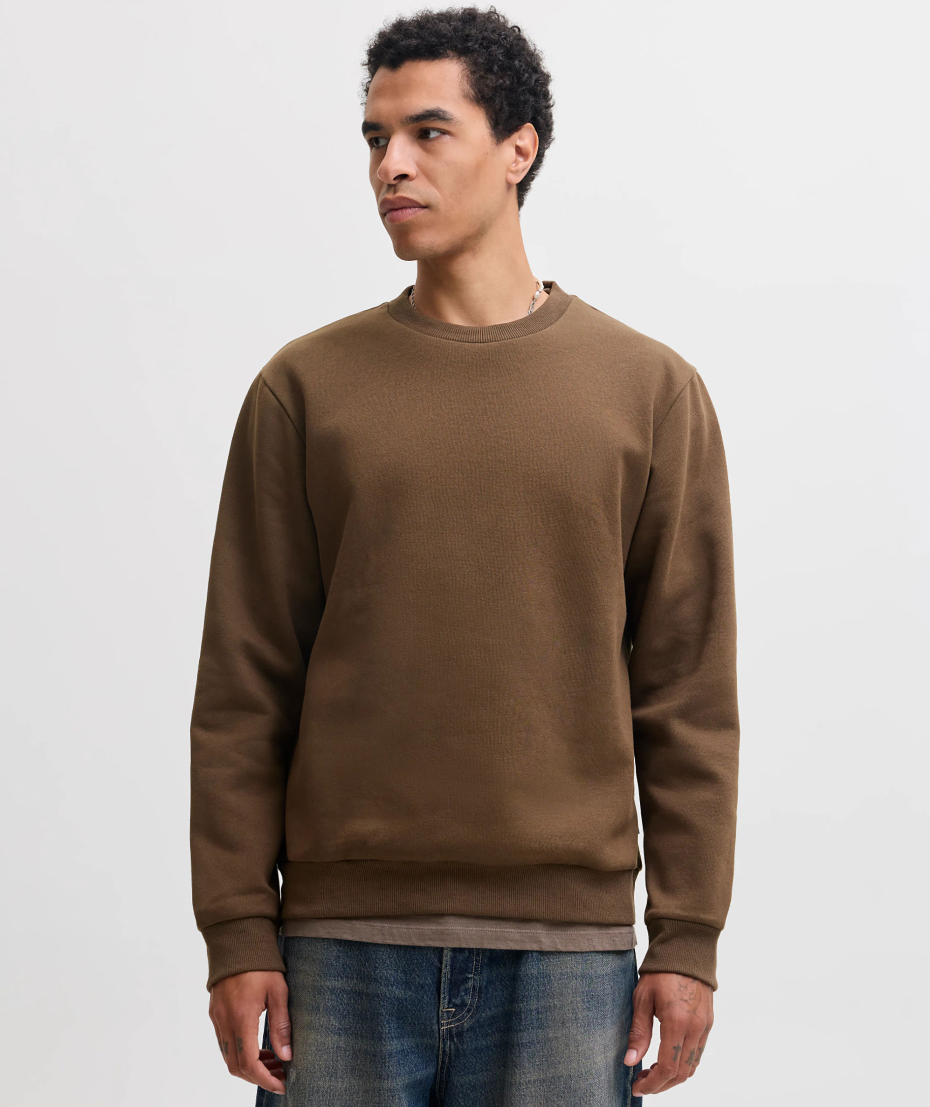 Jack & Jones JJEBRADLEY sweatshirt, Cocoa