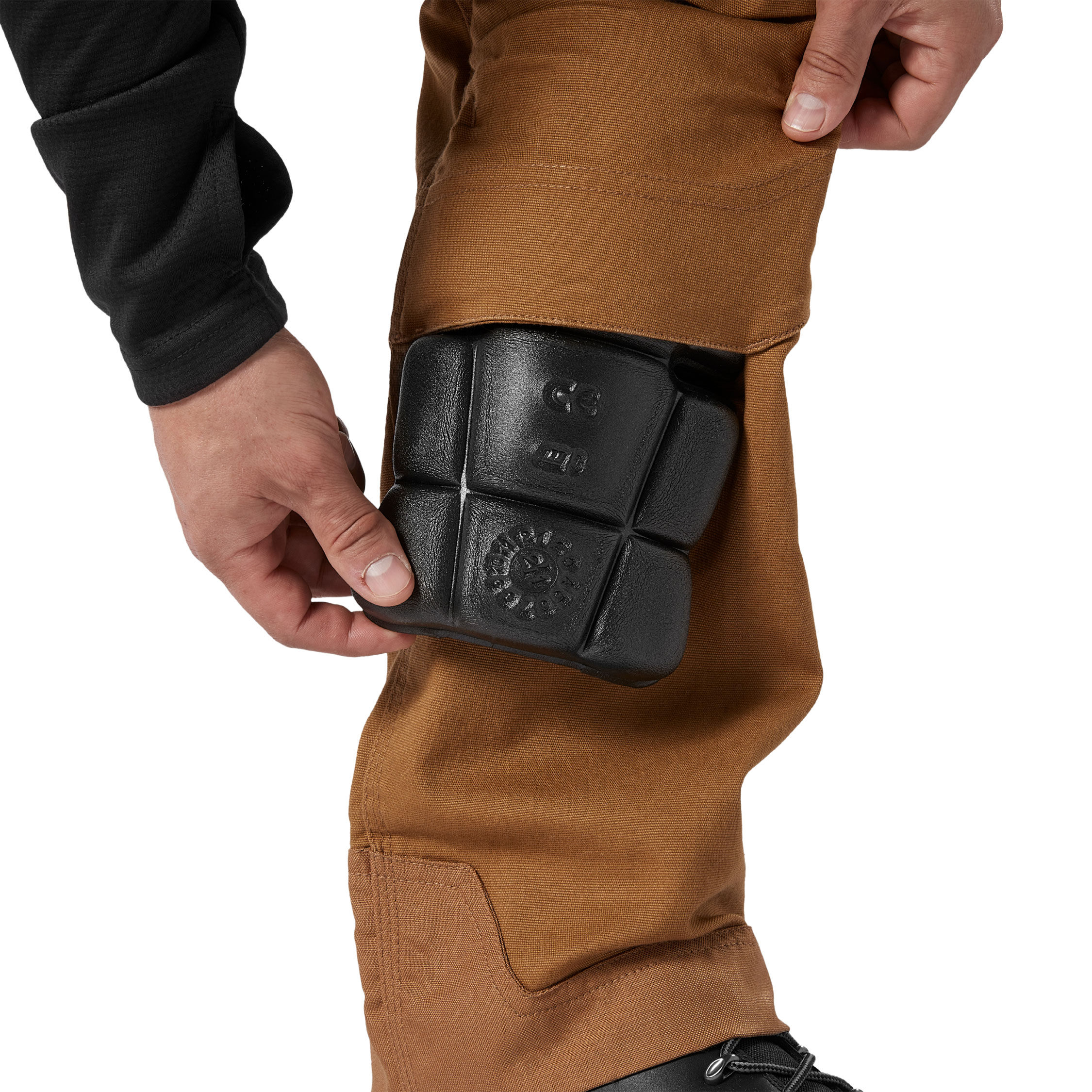 Dickies TechDuck bib and brace, Rinsed Brown Duck, large image number 7