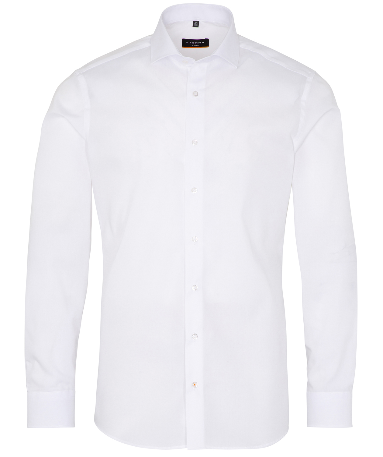 Eterna Uni Slim fit Poplin skjorte, White 