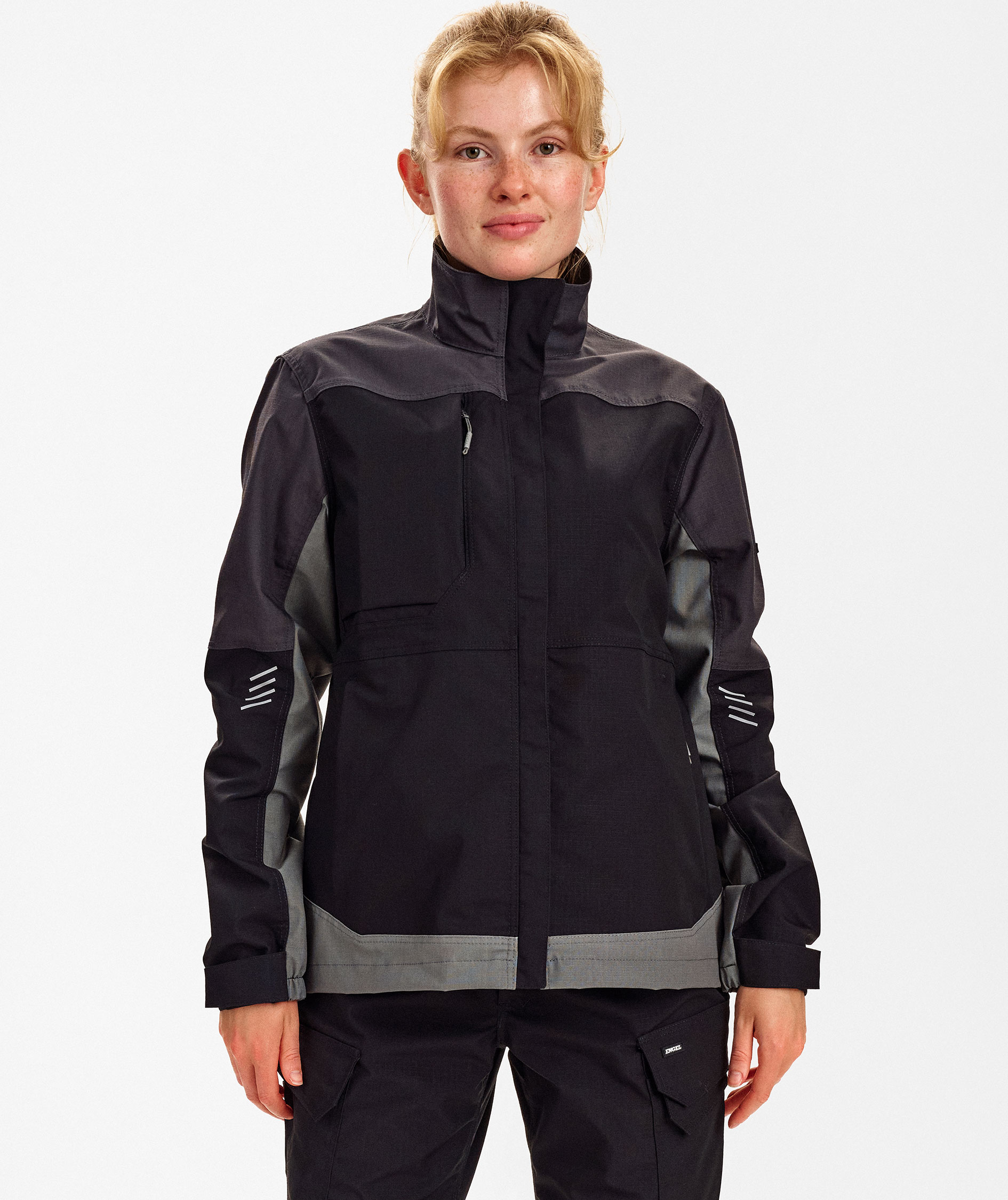 Engel Entire dame arbejdsjakke, Black/Anthracite Grey, large image number 1