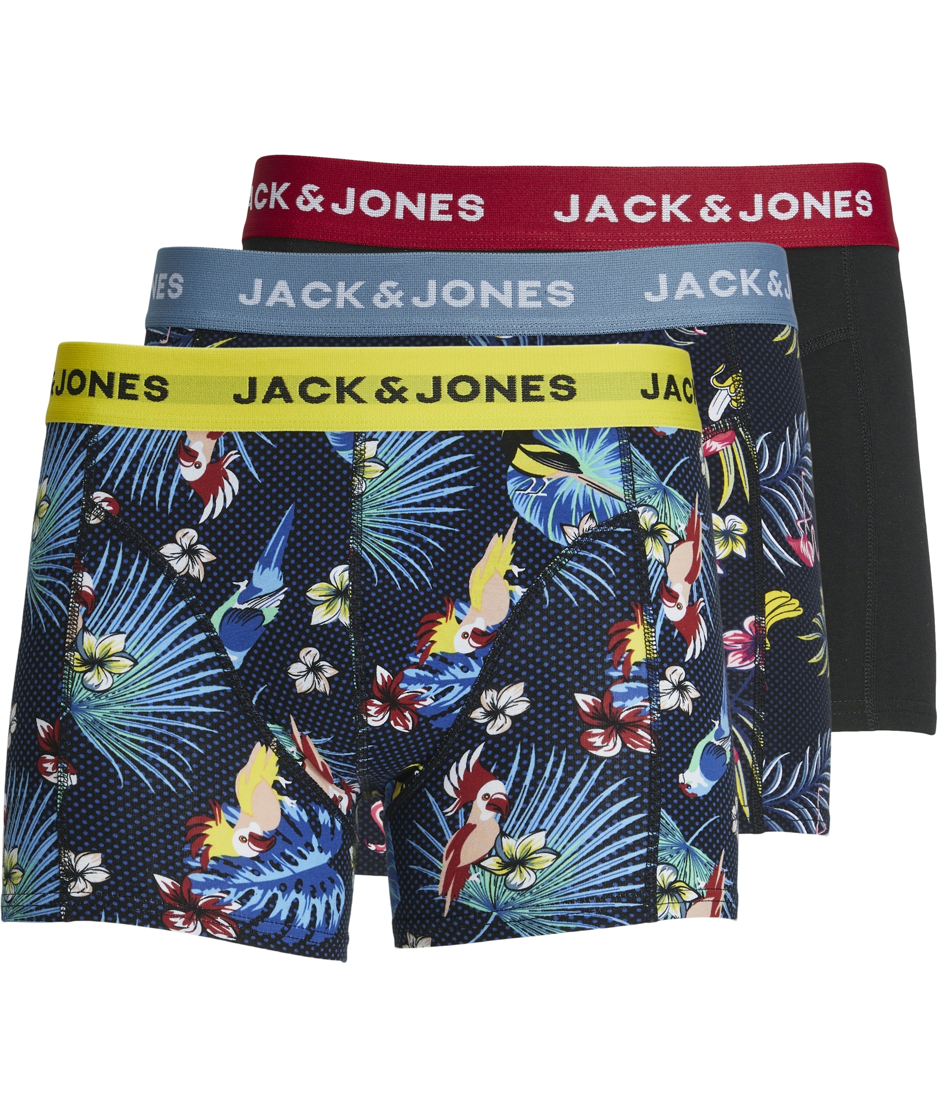 Jack & Jones JACLFLOWER BIRD 3-pack kalsonger, Surf The Web, large image number 0