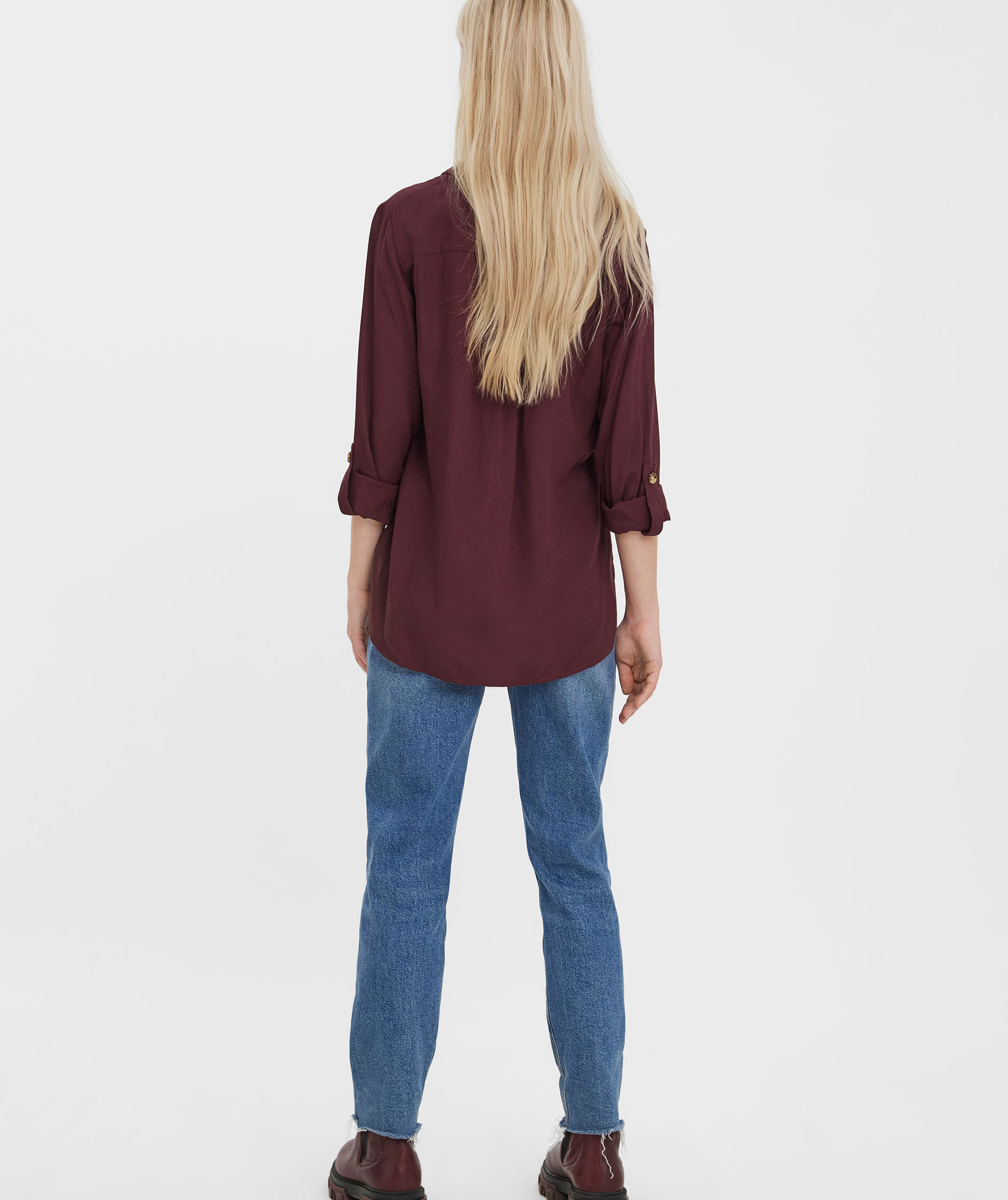 Vero Moda VMBUMPY dame skjorte, Winetasting, large image number 2