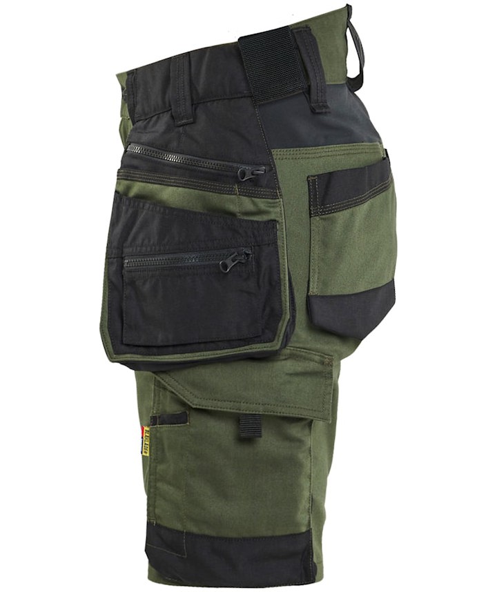 Bl&aring;kl&auml;der Striker women's craftsman shorts, Forest green/black, large image number 3