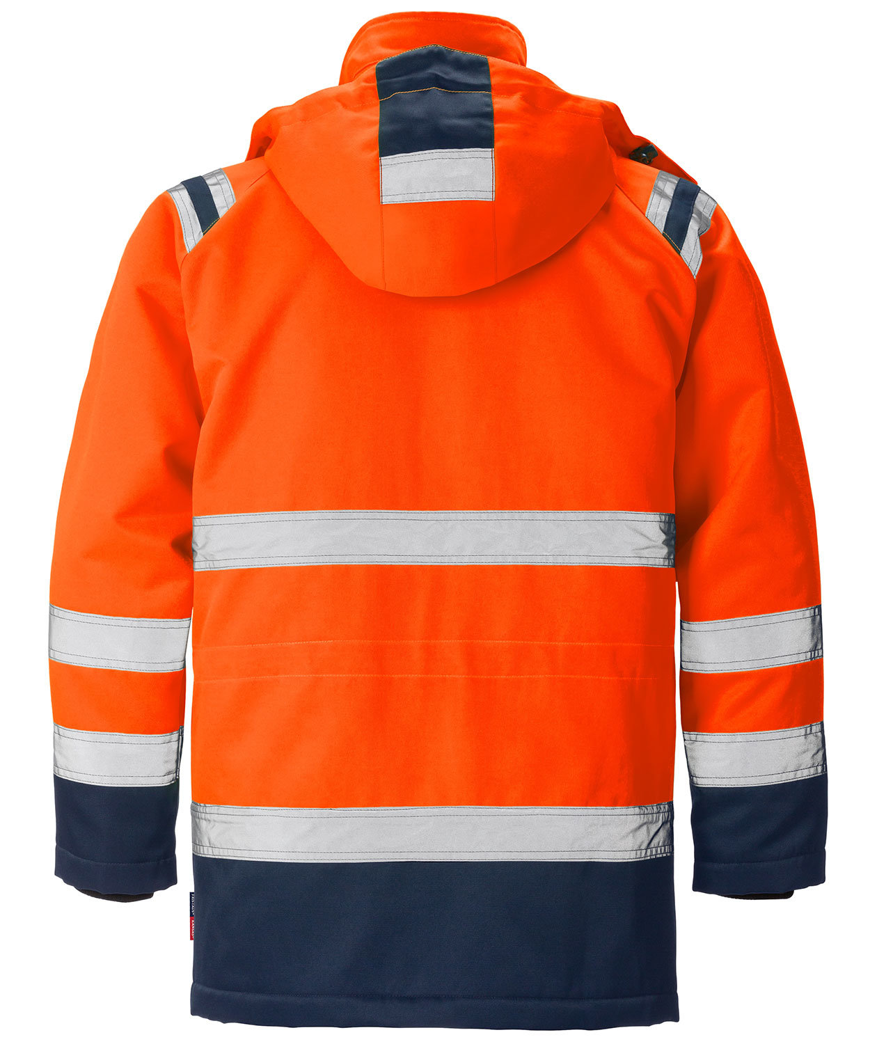 Fristads parka 4042, Hi-vis Orange/Marine, large image number 1