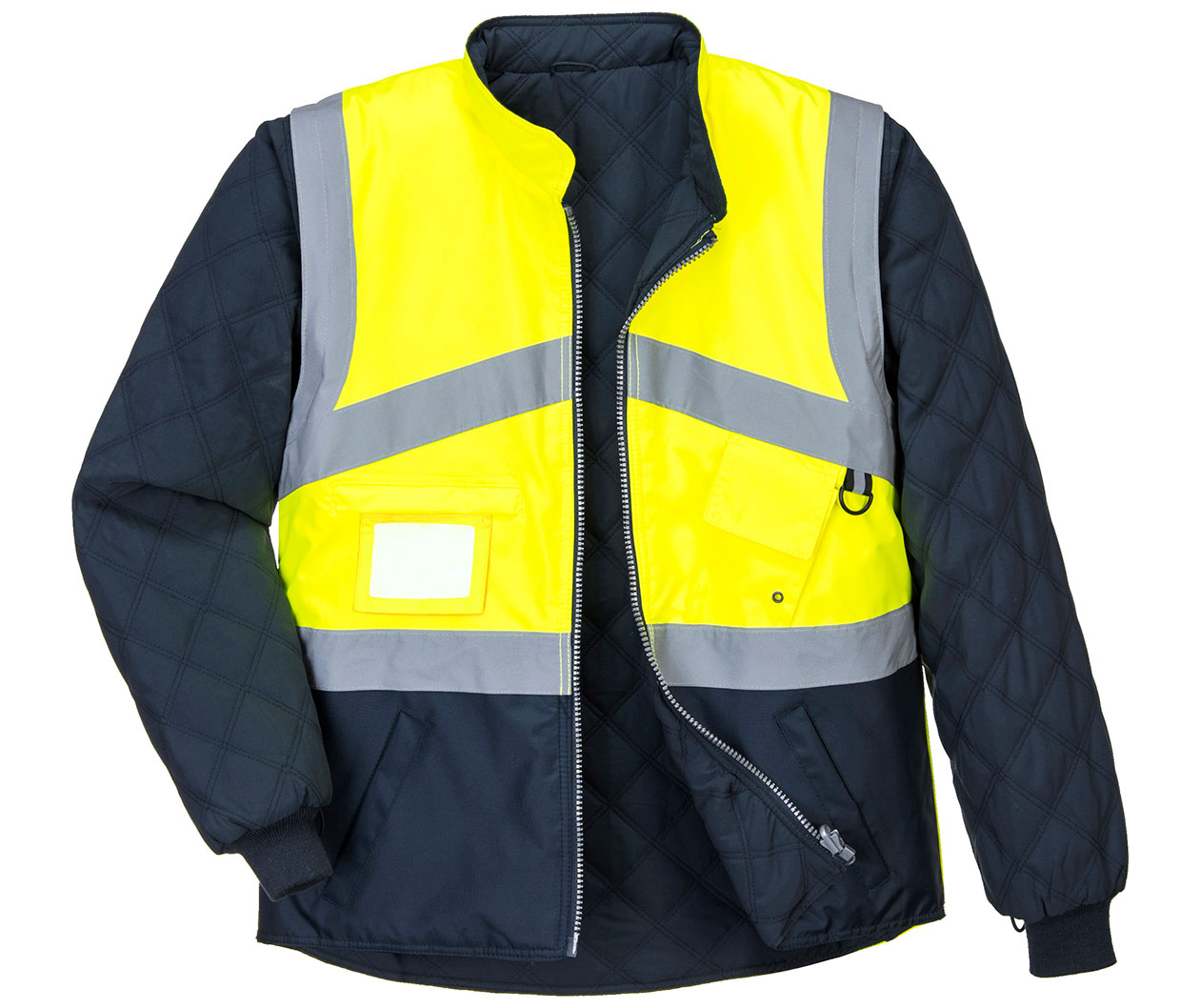 Portwest Thermojacke, Hi-vis gelb/marine