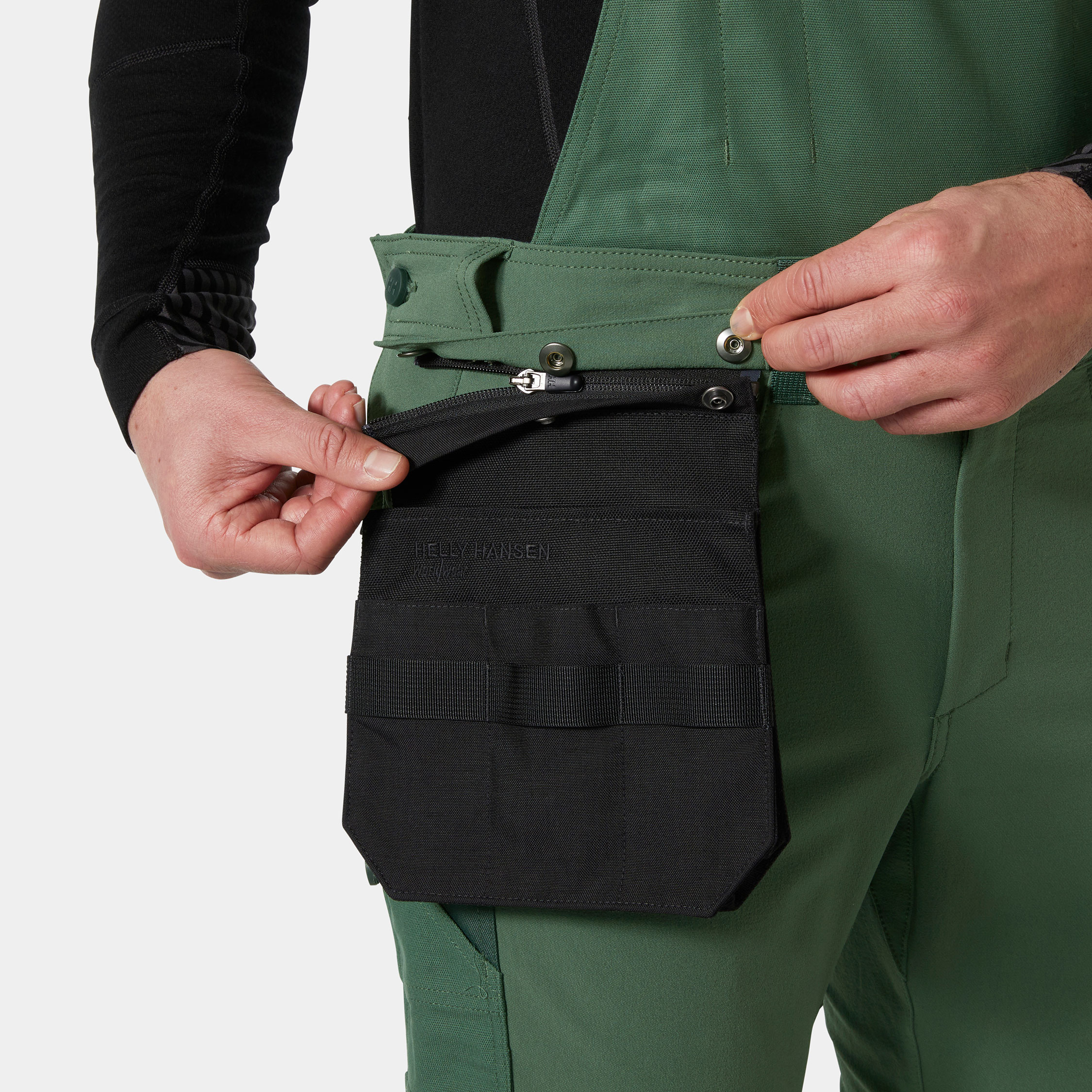 Helly Hansen Oxford 4X Connect&trade; bib and brace full stretch, Spruce/Darkest Spruce, large image number 5