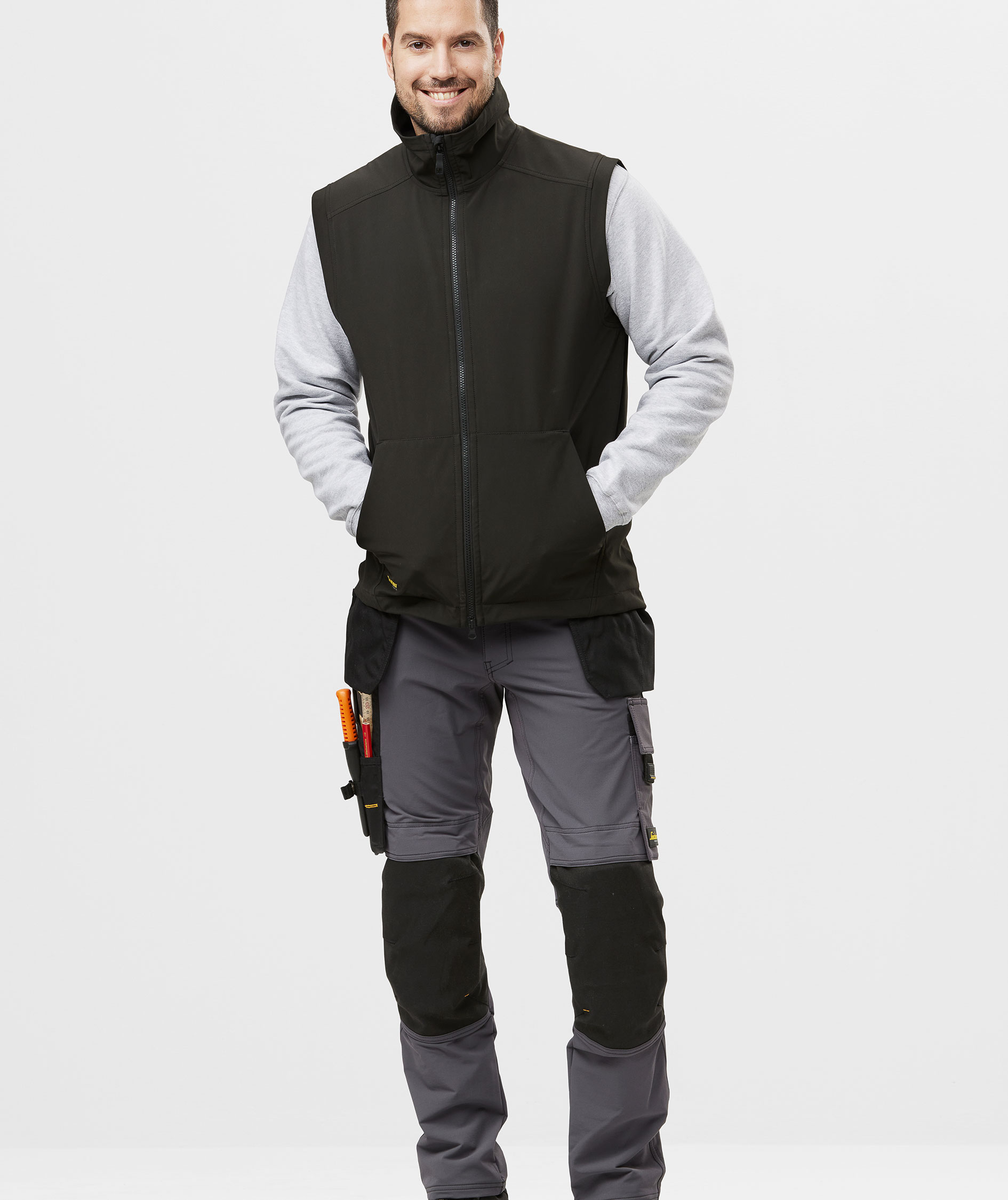 Snickers sweatshirt 2810, Lysegr&aring;, large image number 1