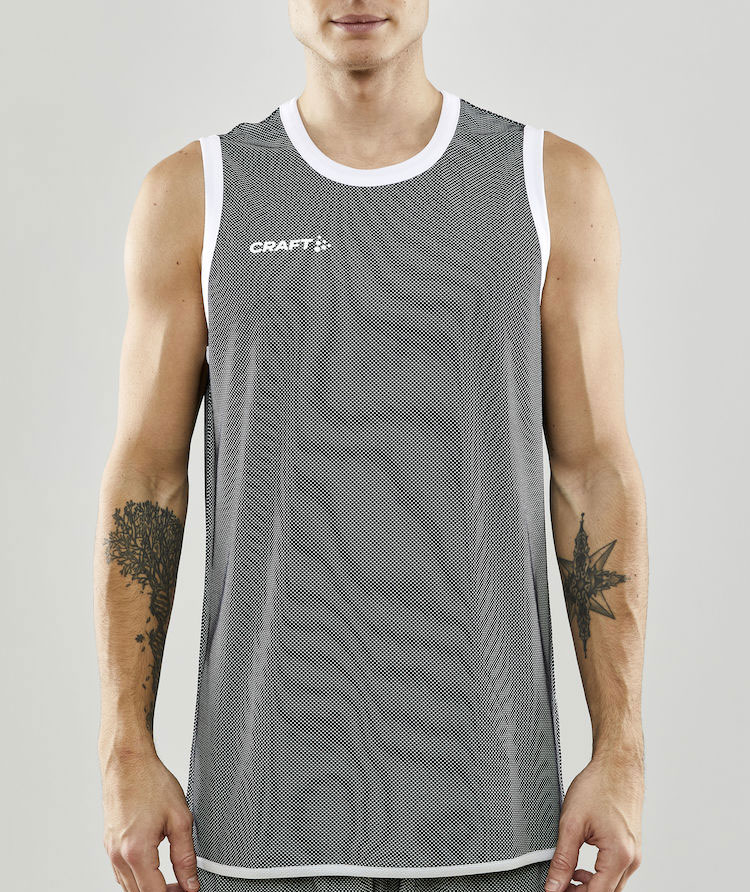 Craft Progress vendbar Basket tank top, Svart/Vit