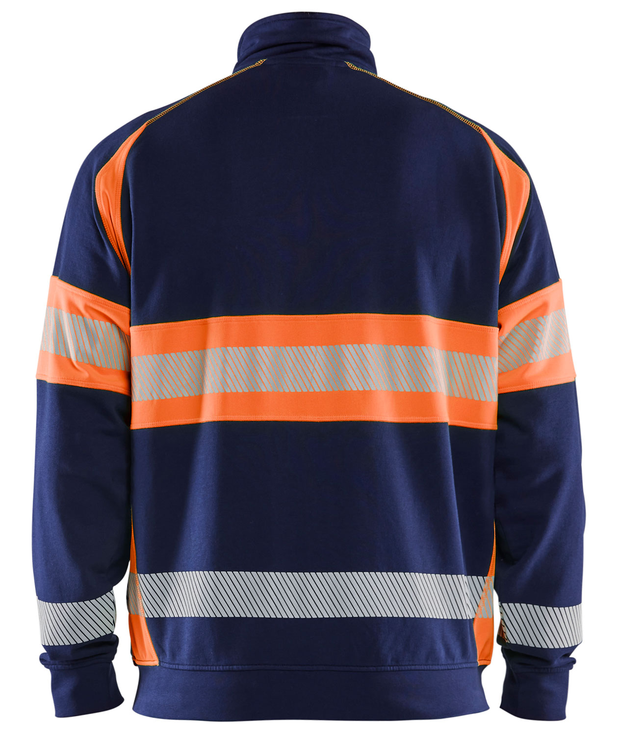 Bl&aring;kl&auml;der cardigan, Marine/Hi-Vis Orange