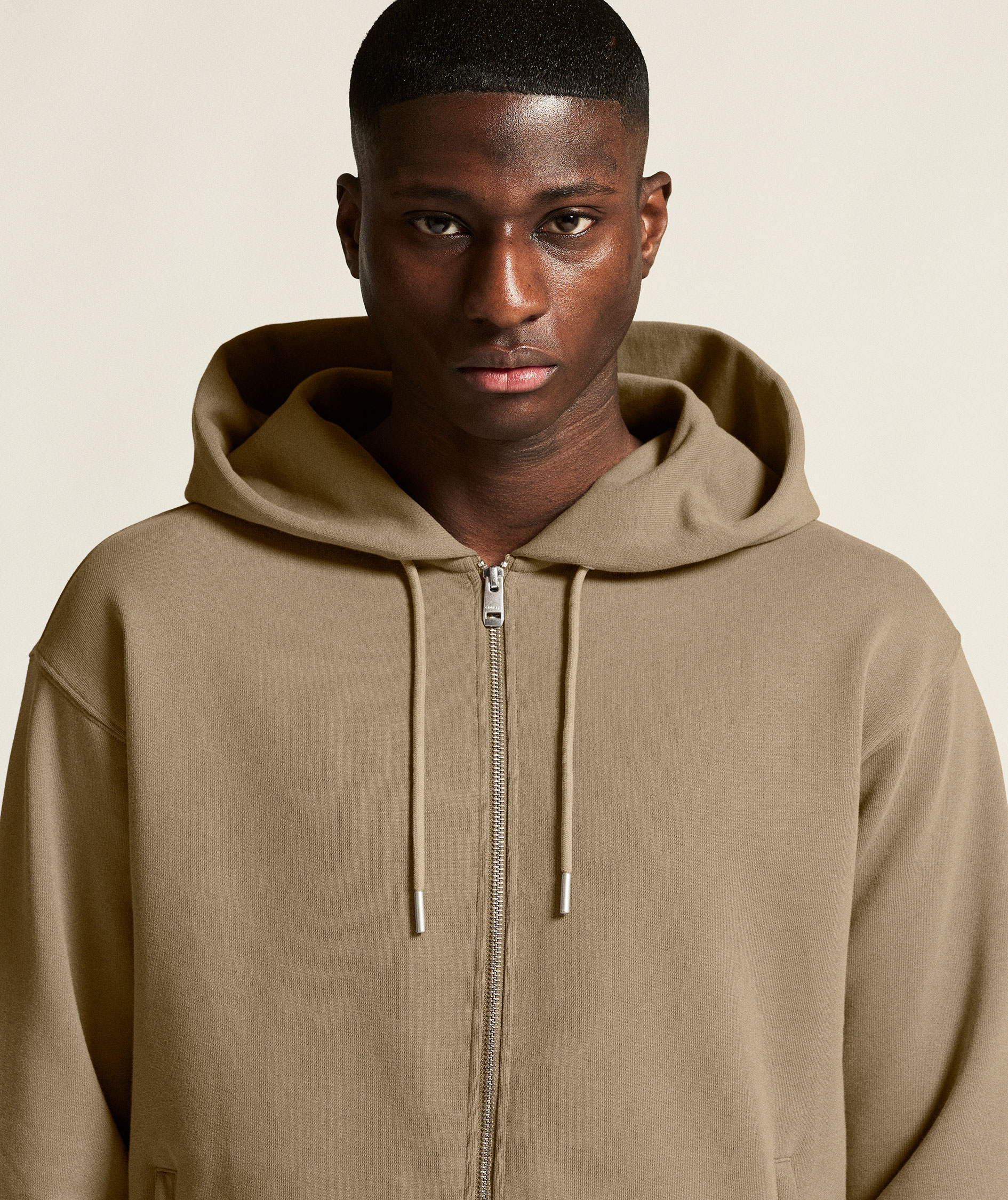 Craft Frequent h&aelig;ttetr&oslash;je med lynl&aring;s, Taupe, large image number 5