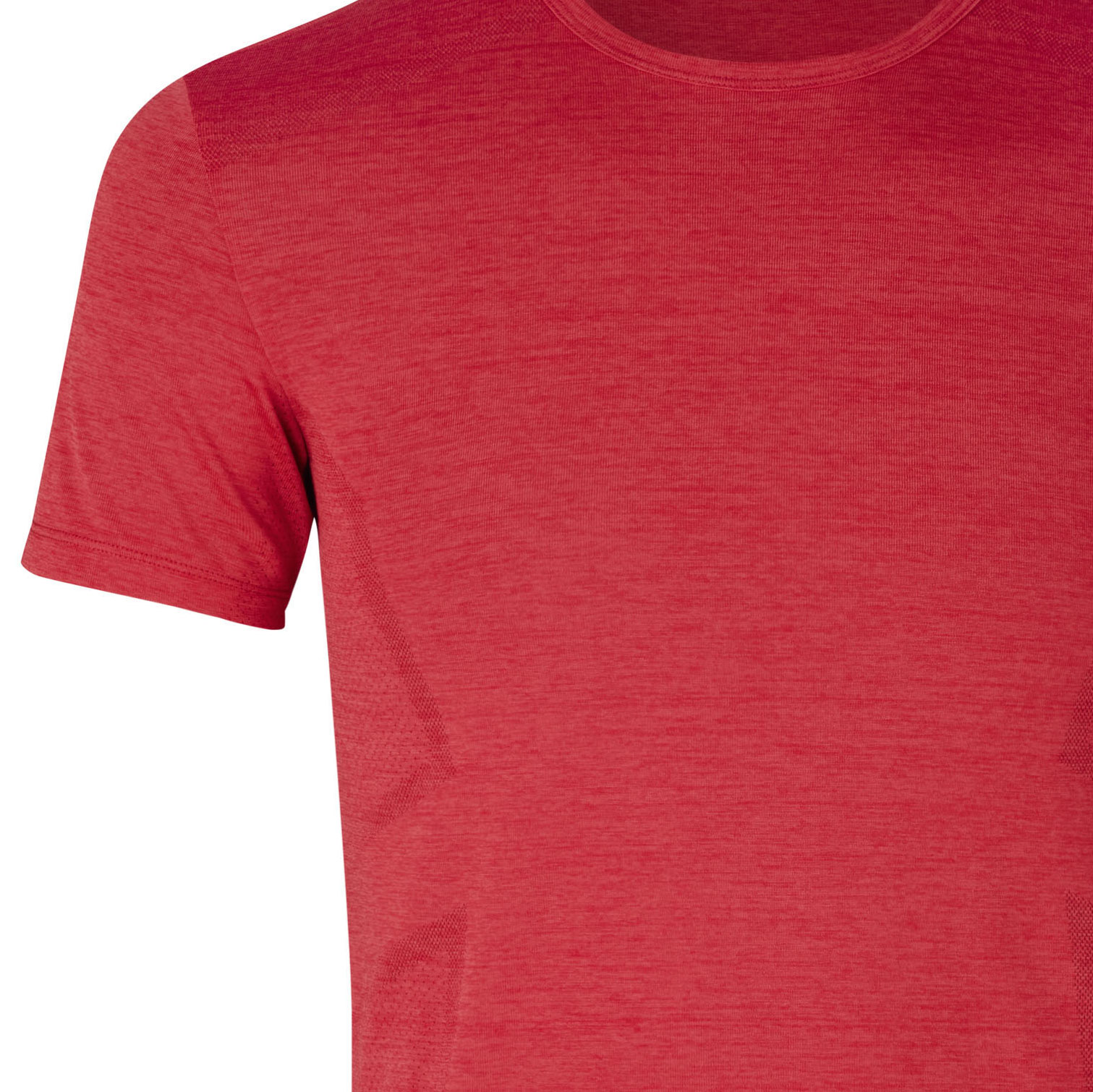 GEYSER s&oslash;ml&oslash;s T-skjorte, R&oslash;d Melange, large image number 2