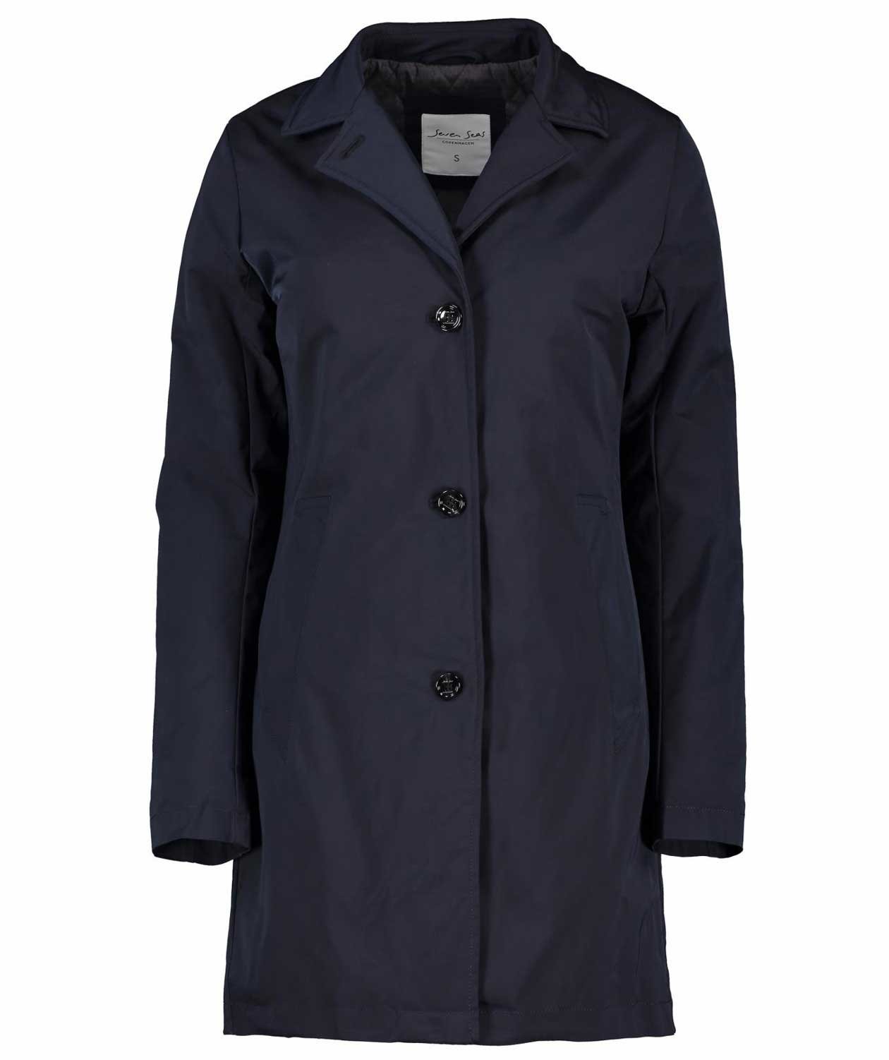 Seven Seas The Car Coat rockar dam, Navy