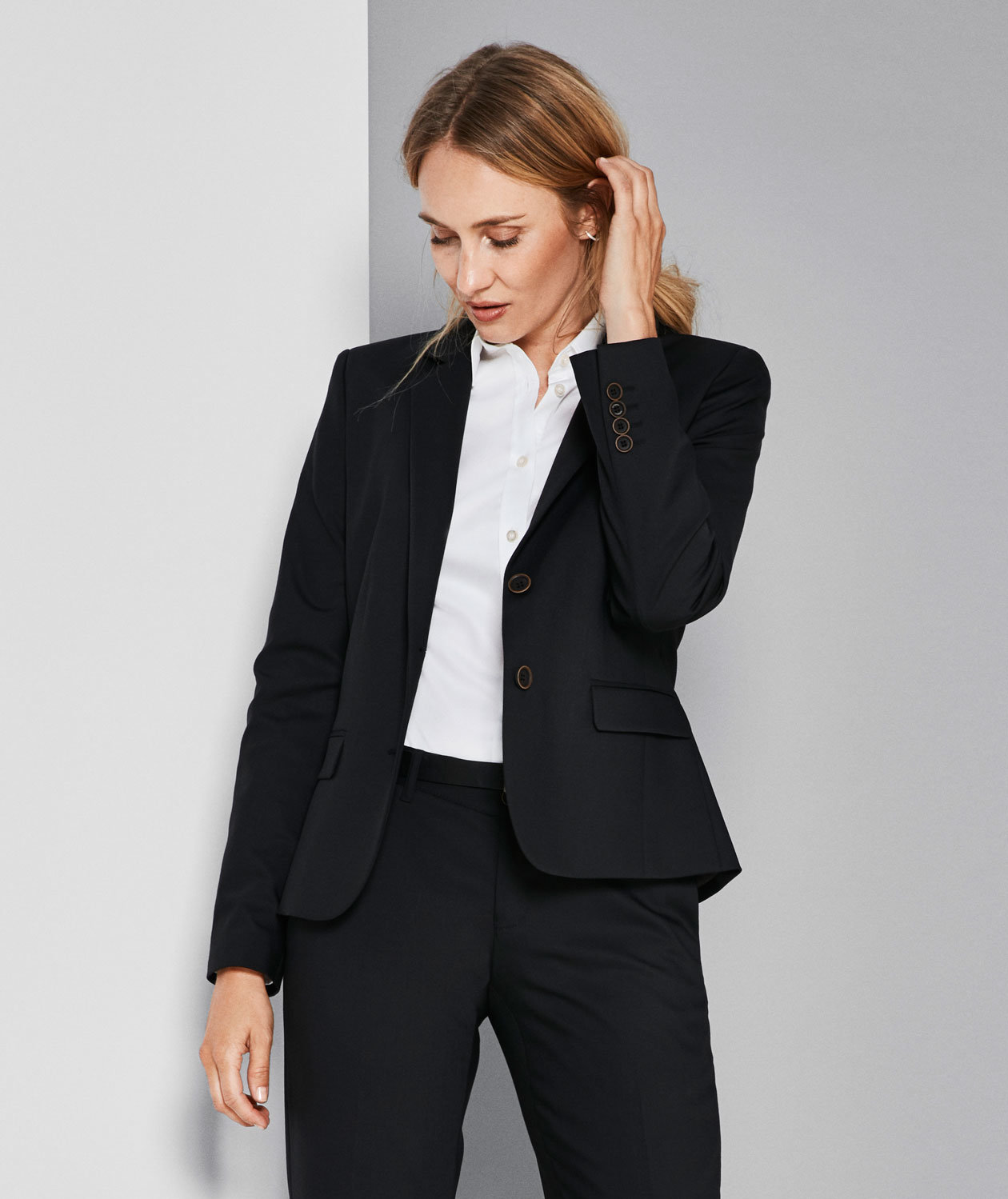 Sunwill Traveller Bistretch Regular Fit Damen Blazer, Black
