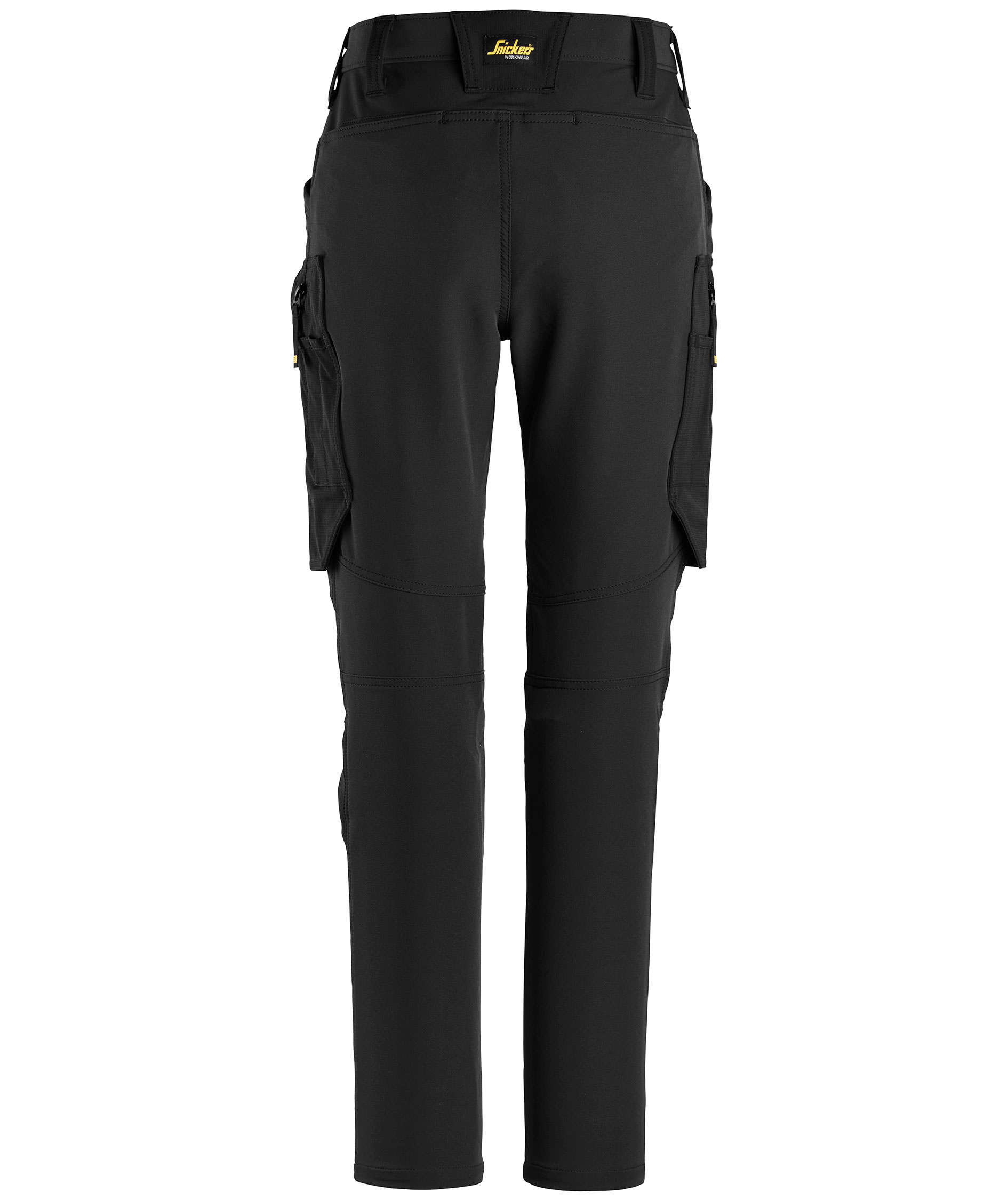 Snickers FlexiWork dame servicebukse 6877 full stretch, Black/Black, large image number 2