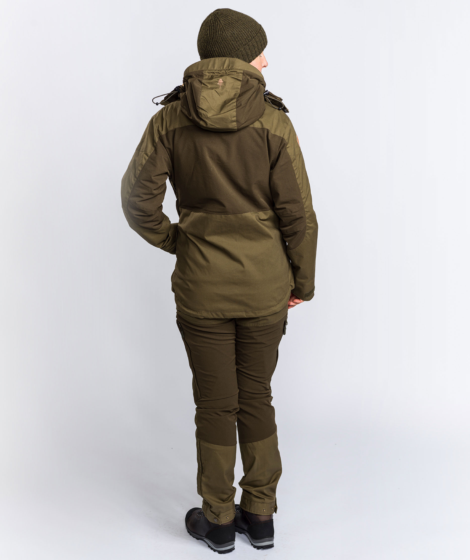 Pinewood&nbsp;Finnveden Hybrid Extreme damebukser, Dark Olive/Hunting Olive, large image number 5