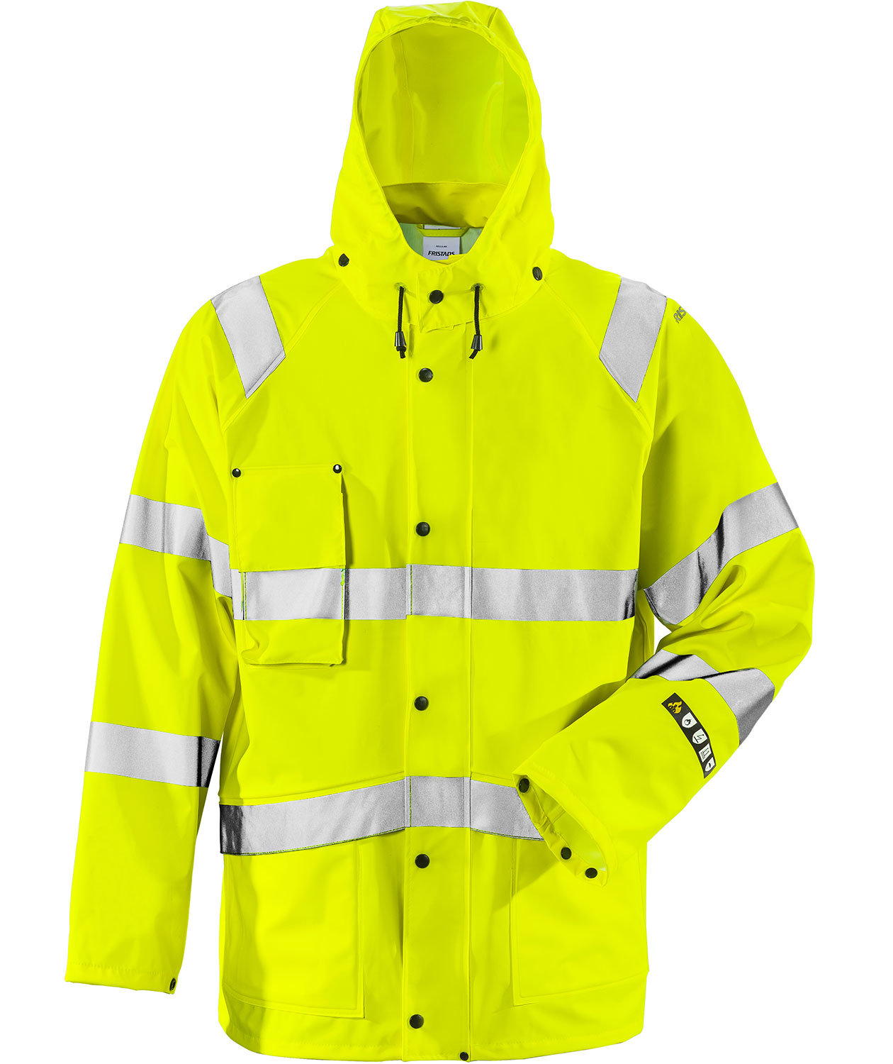 Fristads Flame rain jacket 4845, Hi-Vis Yellow