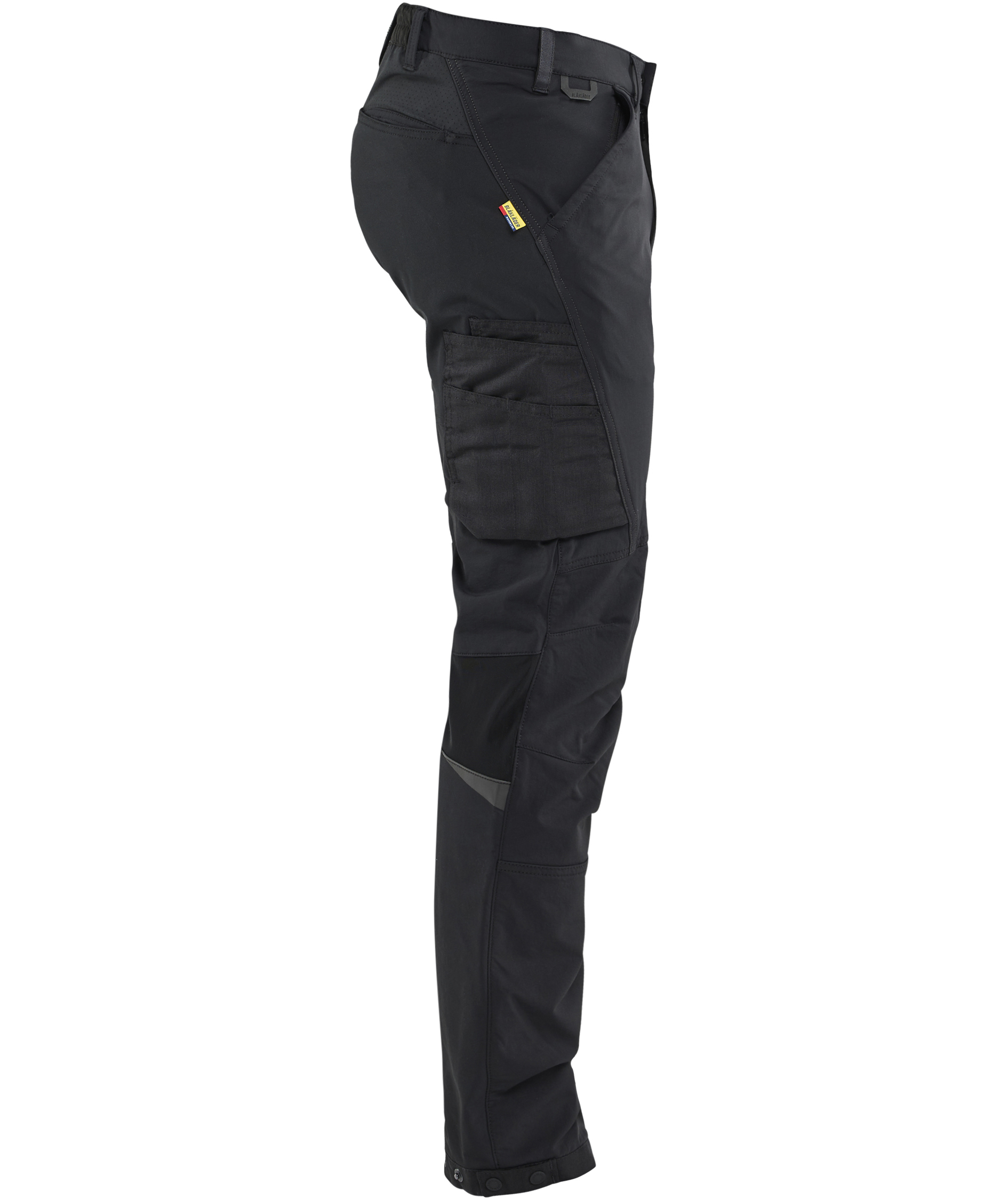 Bl&aring;kl&auml;der servicebukse full stretch, Svart/Gr&aring;, large image number 3