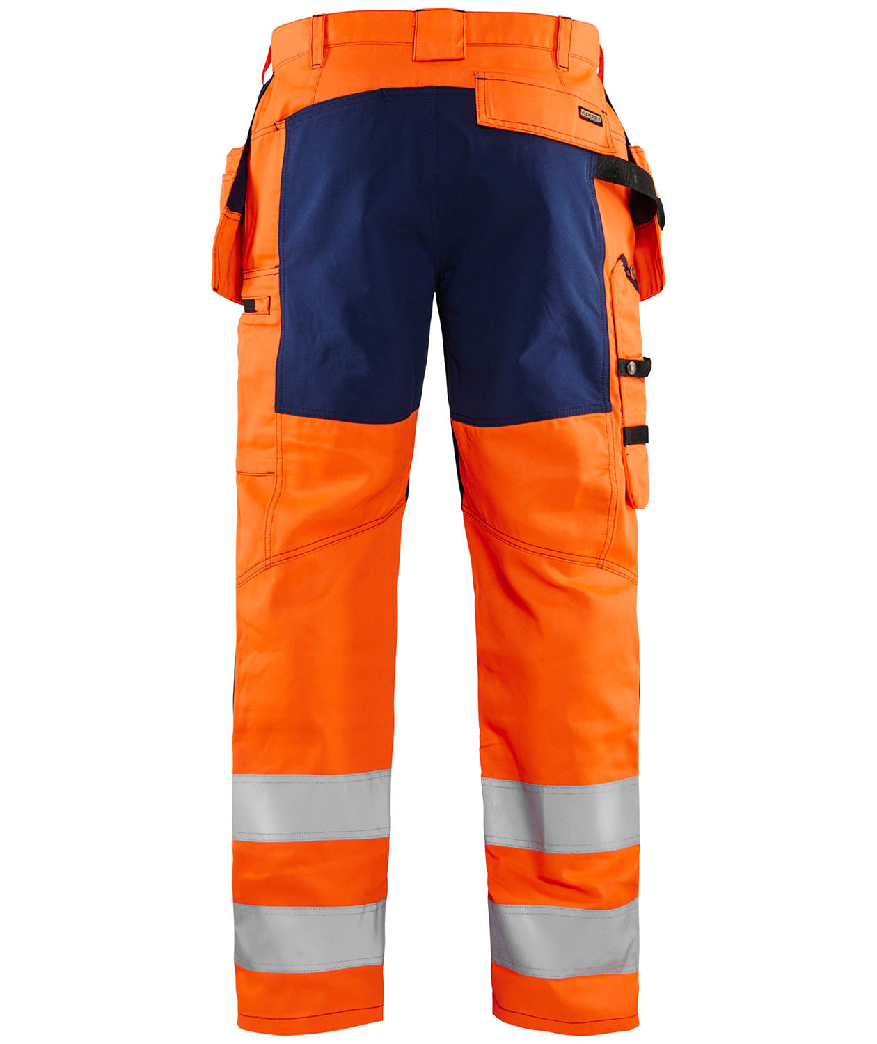 Bl&aring;kl&auml;der h&aring;ndv&aelig;rkerbukser, Hi-vis Orange/Marine, large image number 1