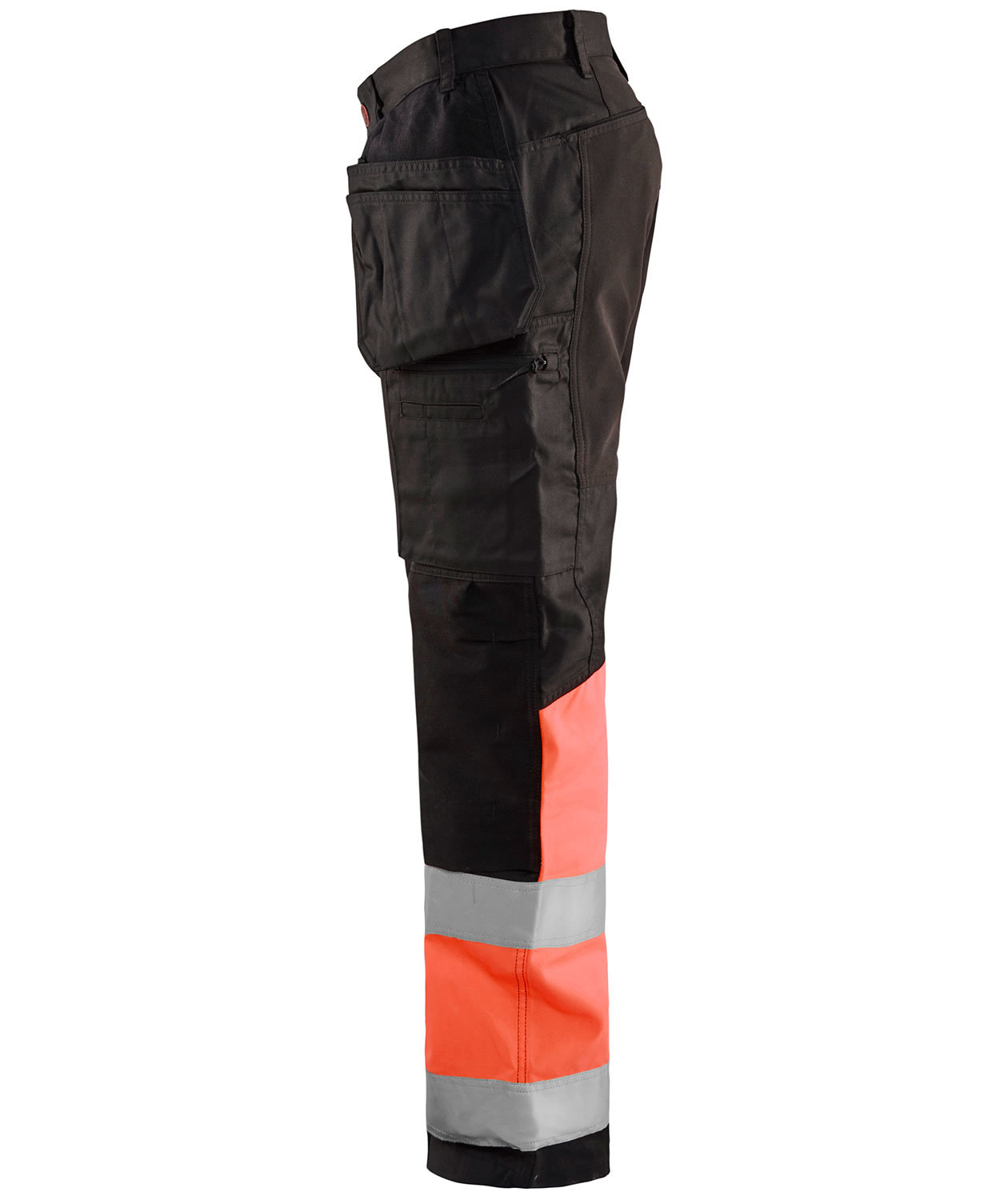 Bl&aring;kl&auml;der craftsman trousers, Black/Hi-Vis Red, large image number 2