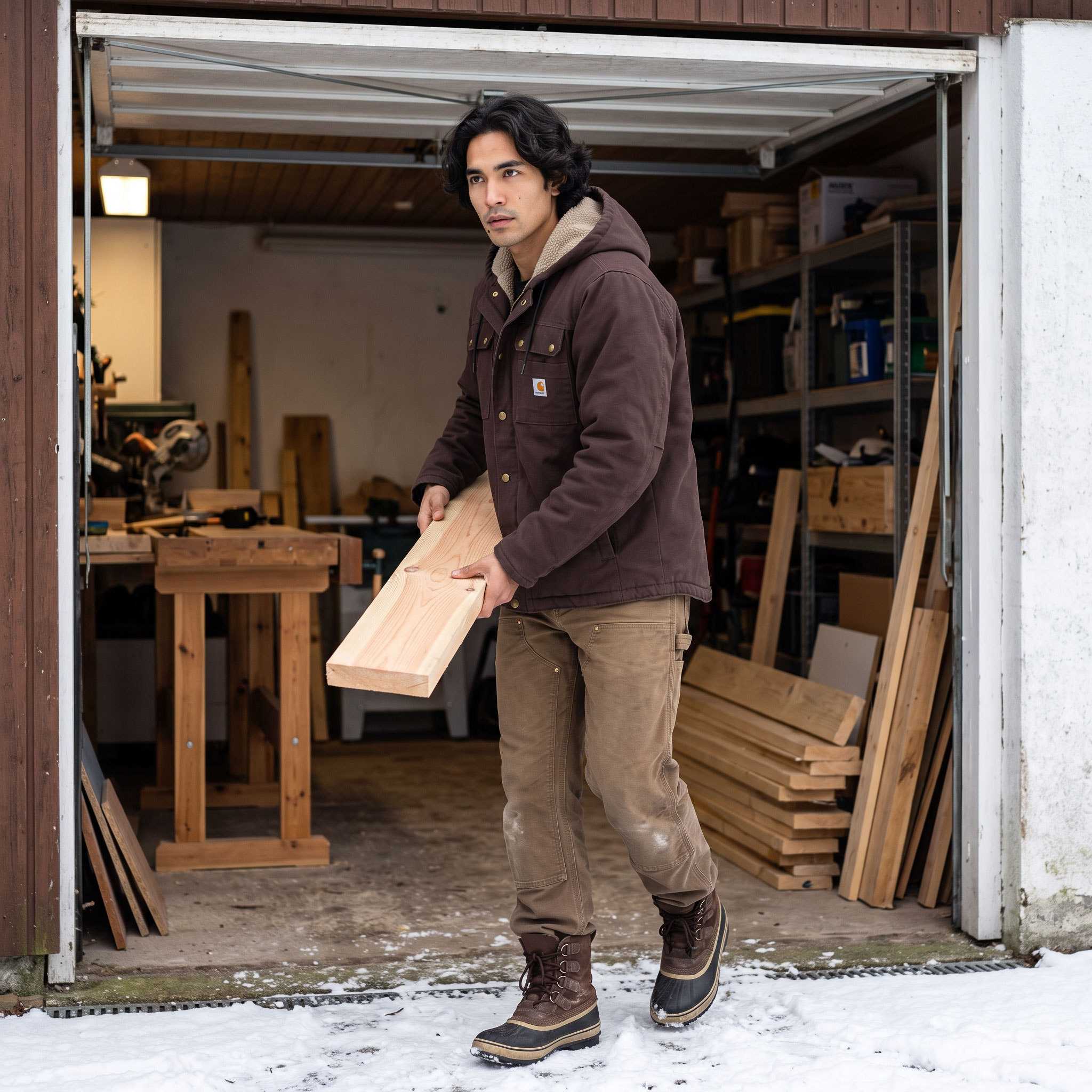Carhartt Bartlett jakke, Dark brown