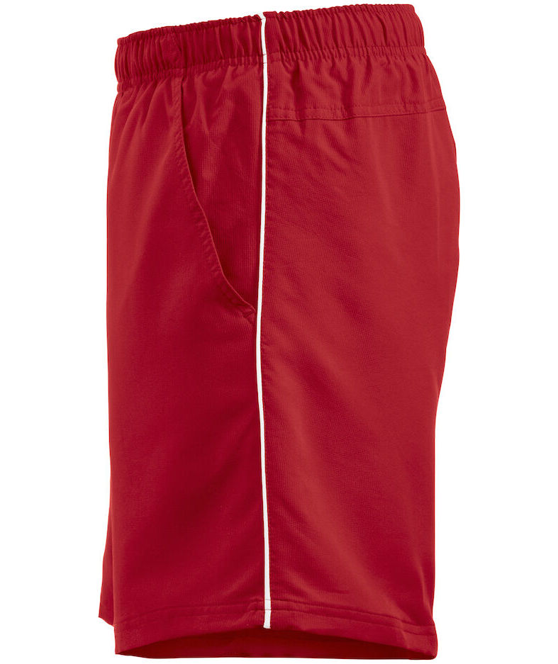 Clique Hollis sportsshorts, R&oslash;d/Hvid, large image number 4