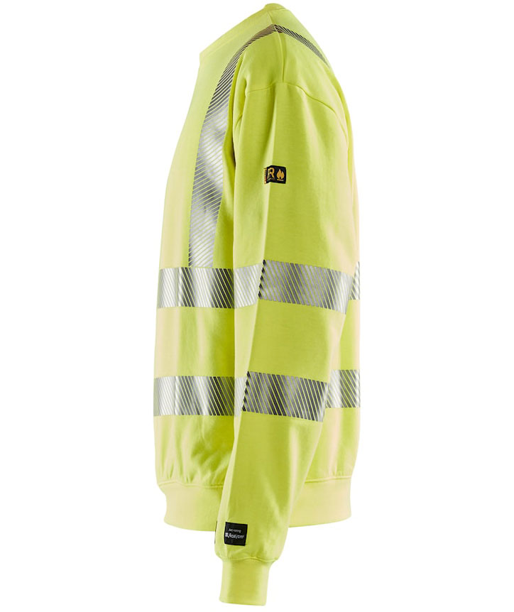 Bl&aring;kl&auml;der Multinorm sweatshirt, Hi-Vis Yellow, large image number 4
