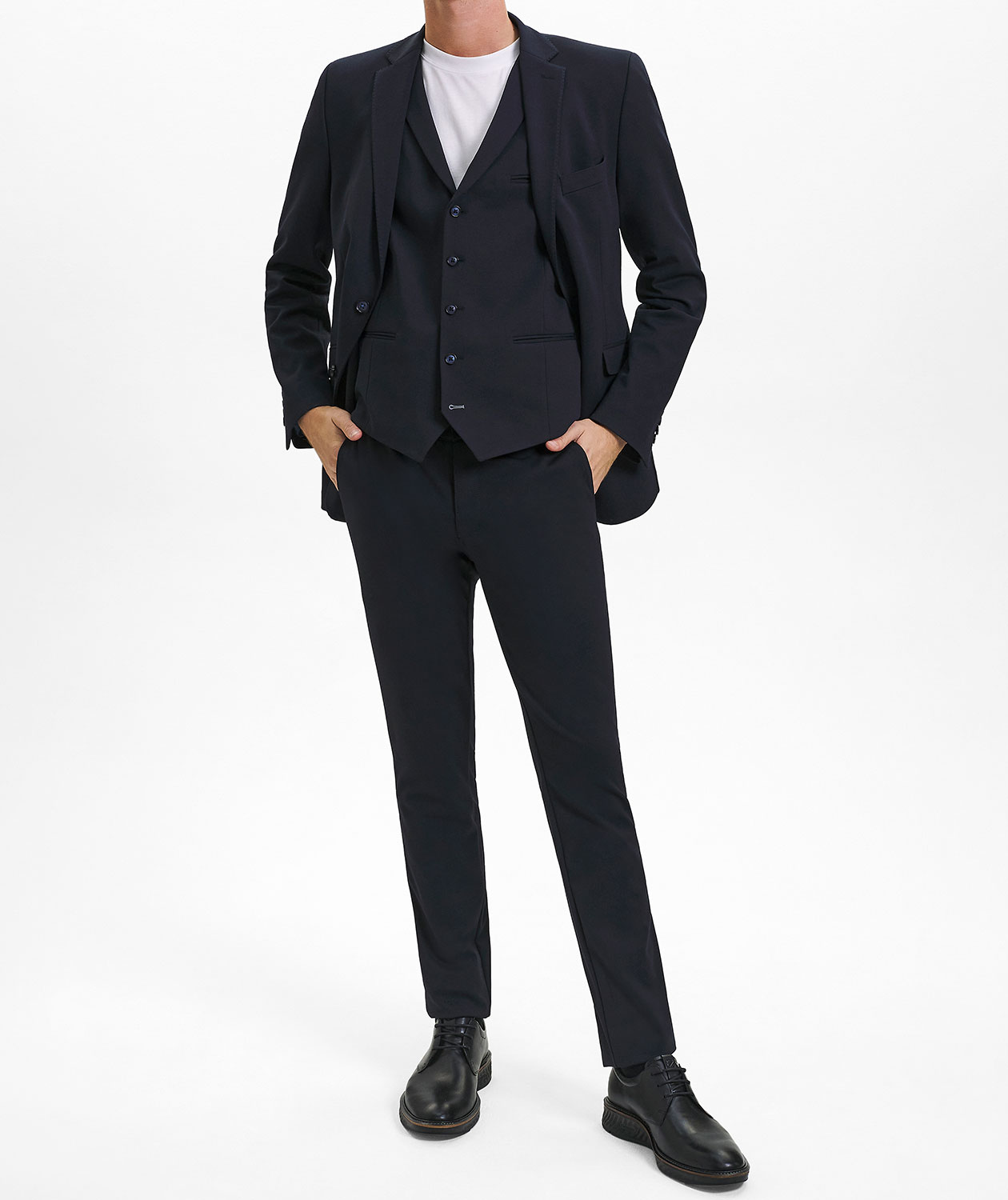 Sunwill Extreme Flexibility Slim fit chinos, Navy, large image number 1