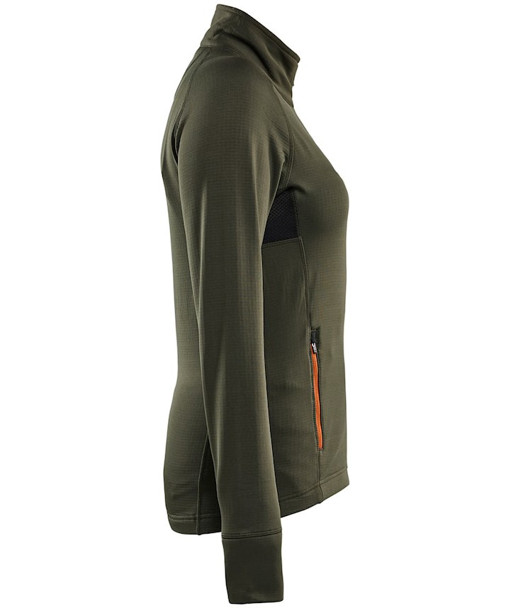 Bl&aring;kl&auml;der Striker fleecetr&ouml;ja dam, Skogsgr&ouml;n/Rost, large image number 2