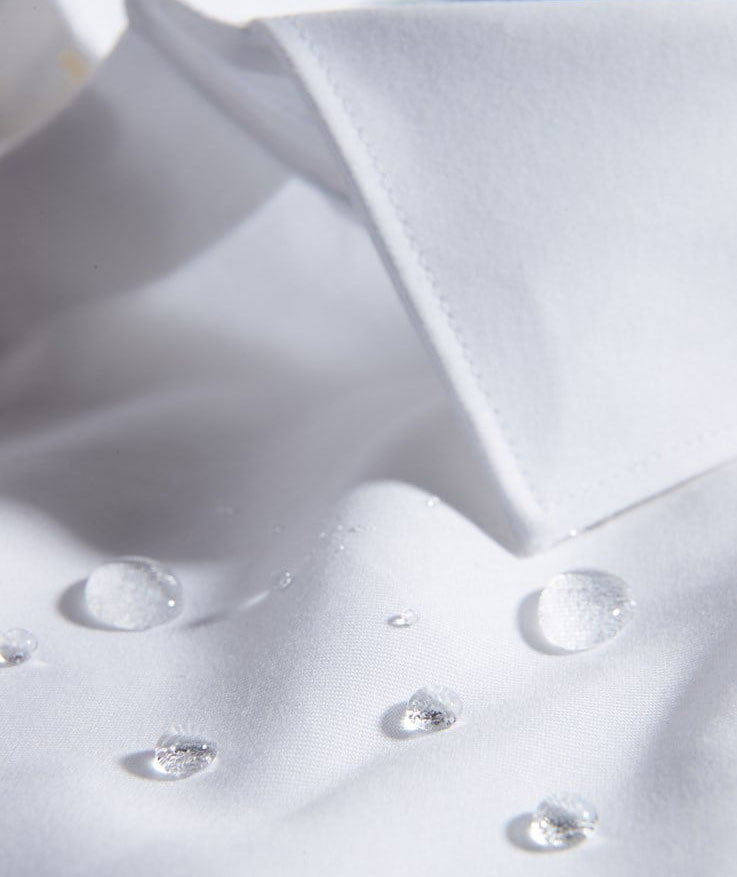 Lindbergh Twill Stretch Slim fit skjorta, Vit, large image number 5