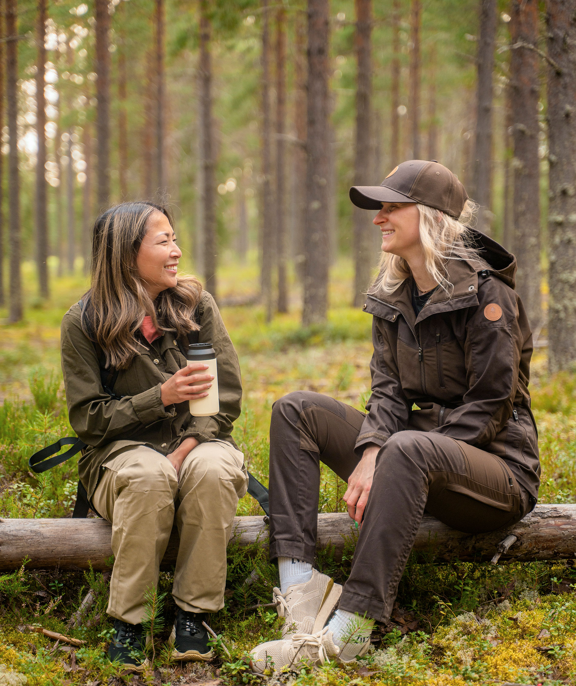 Pinewood&nbsp;Finnveden Hybrid dame friluftsjakke, Dark brown, large image number 13