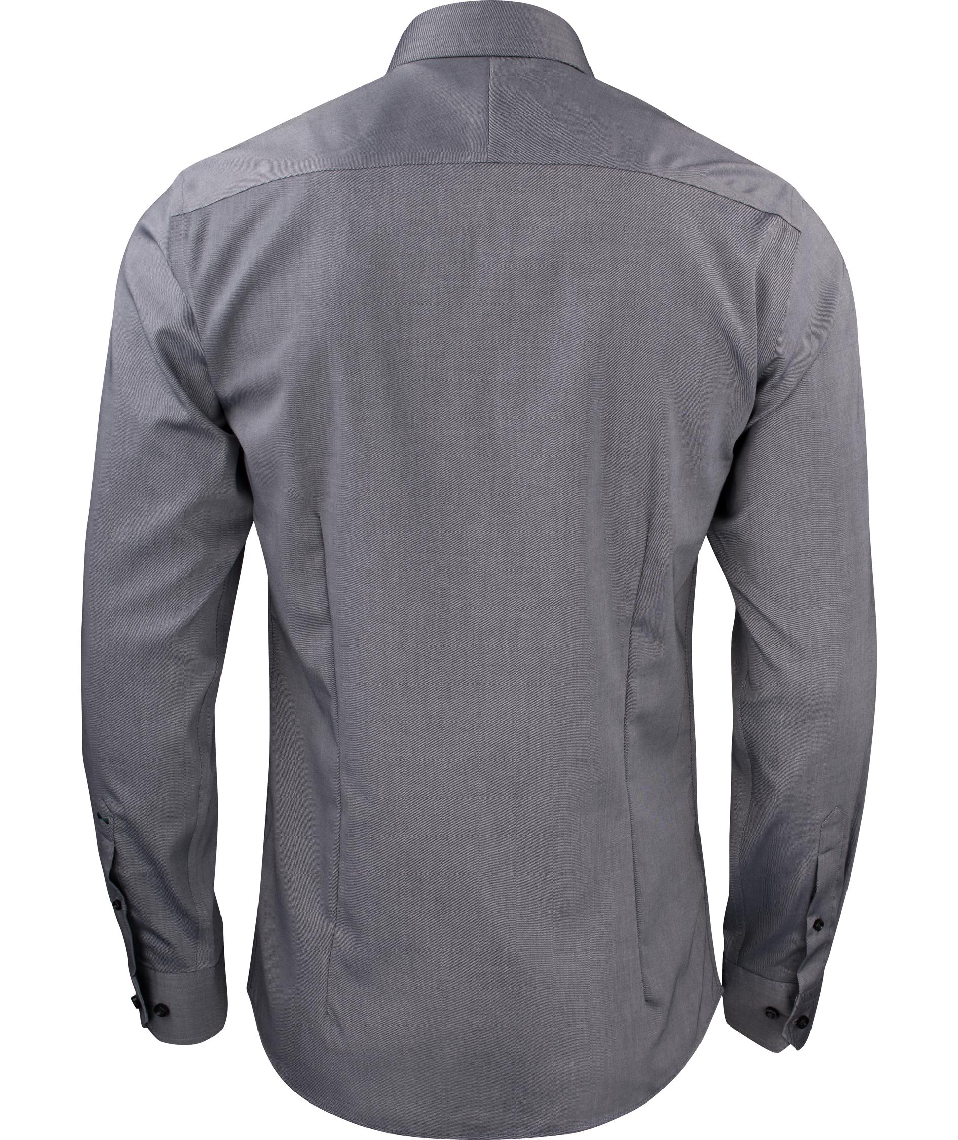 J. Harvest & Frost Twill Green Bow O1 slim fit skjorta, Gr&aring;, Gr&aring;, large image number 1