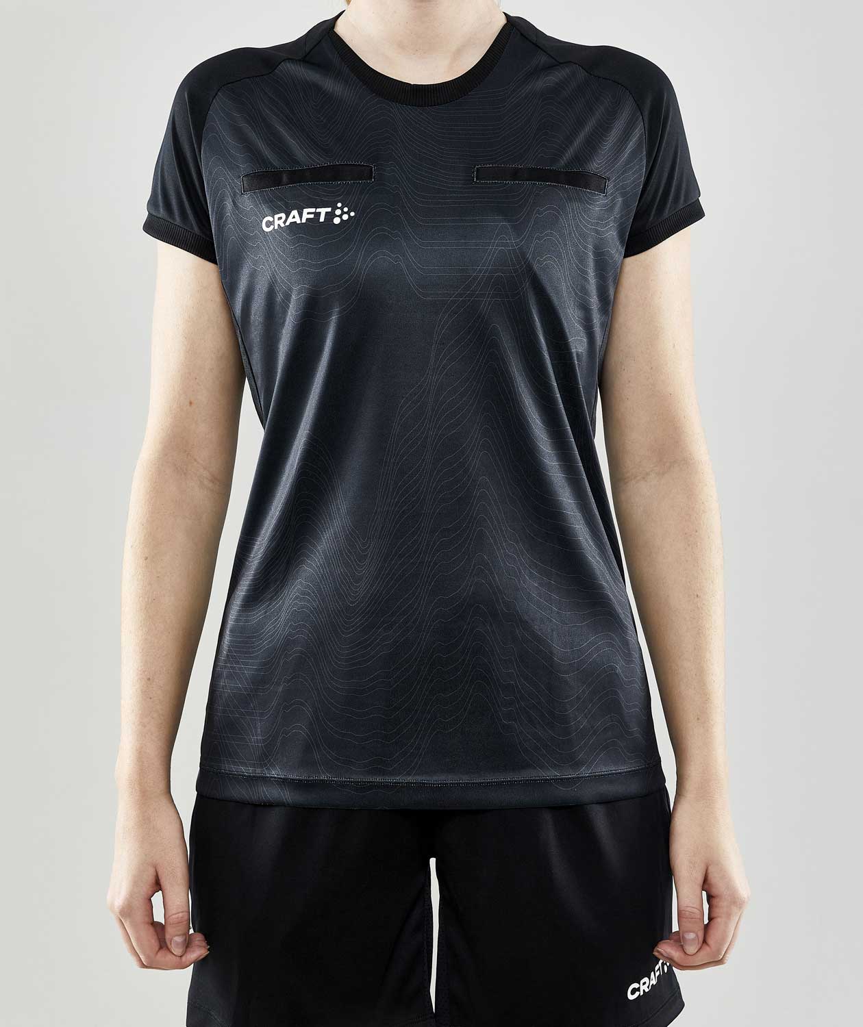 Craft Evolve Referee dame T-shirt, Sort, large image number 1